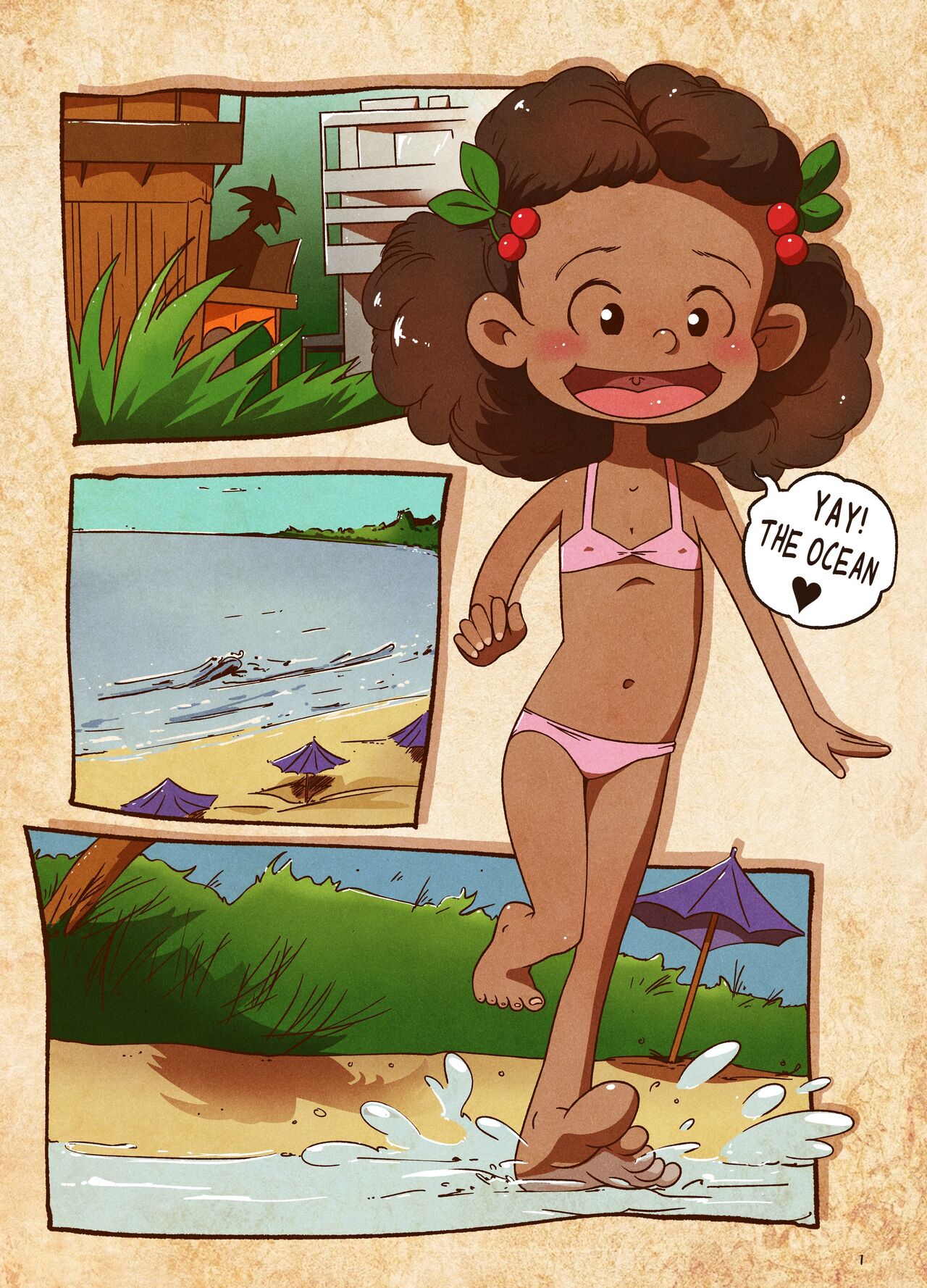 "Happiness" page 1 full