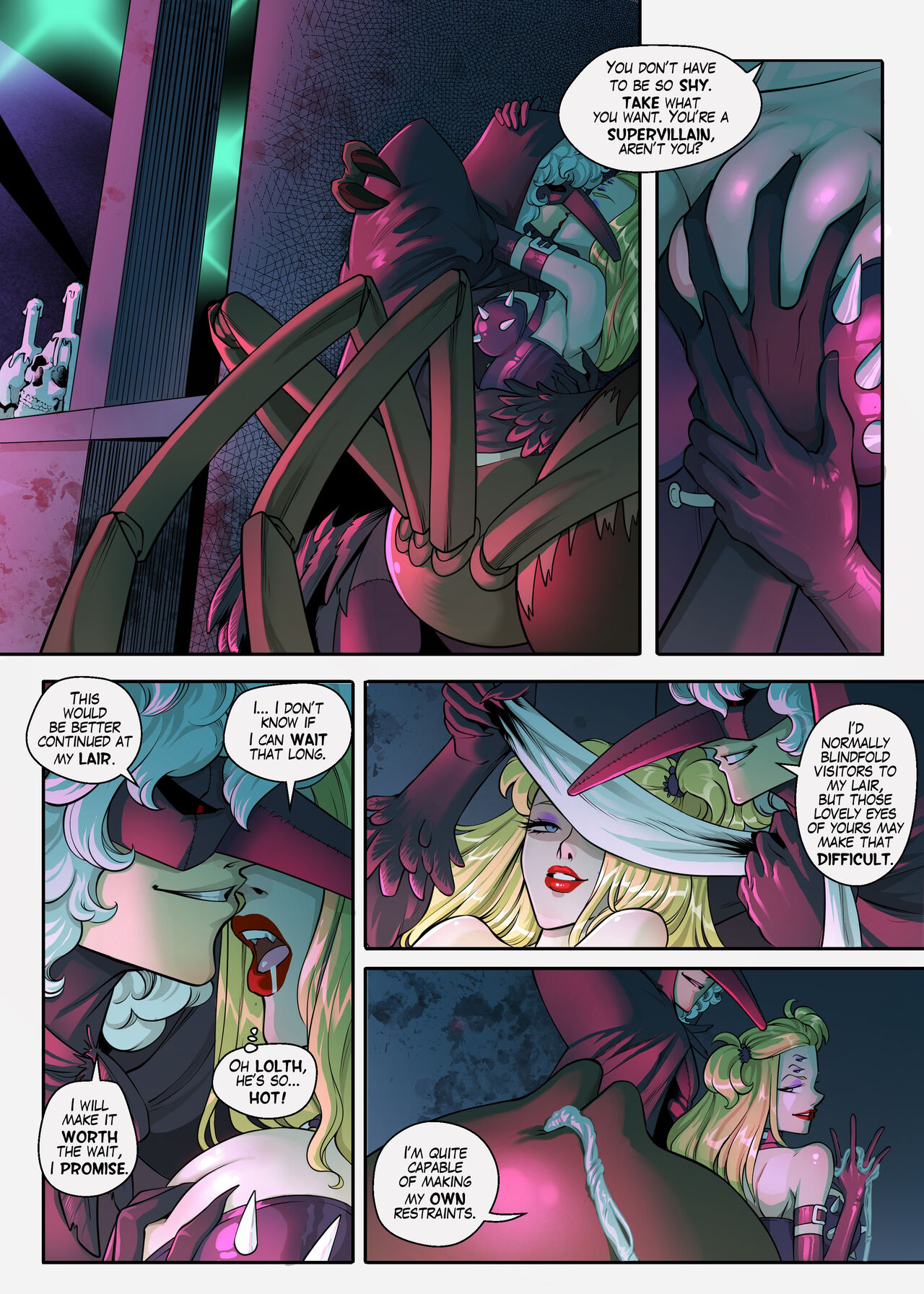 Evil Spinnerette X Bloodcrow page 7 full