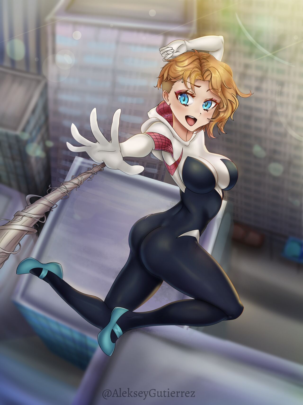 Spider Gwen fucks the Spiderverse page 1 full