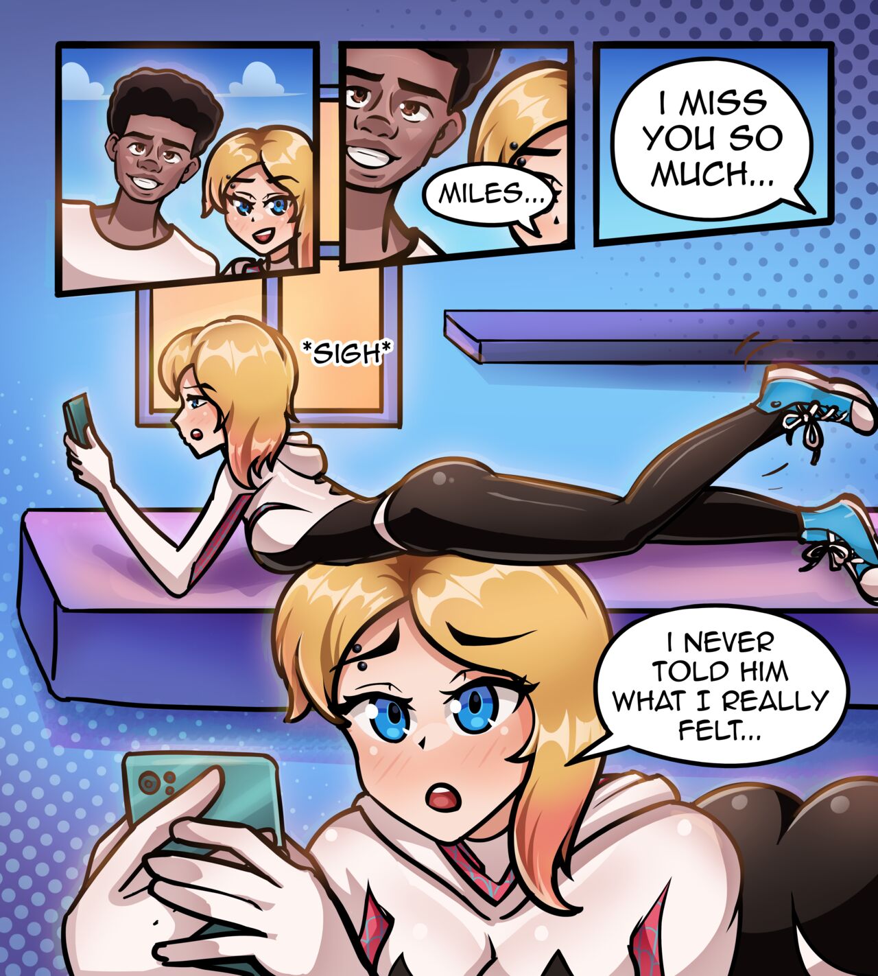 Spider Gwen fucks the Spiderverse page 4 full