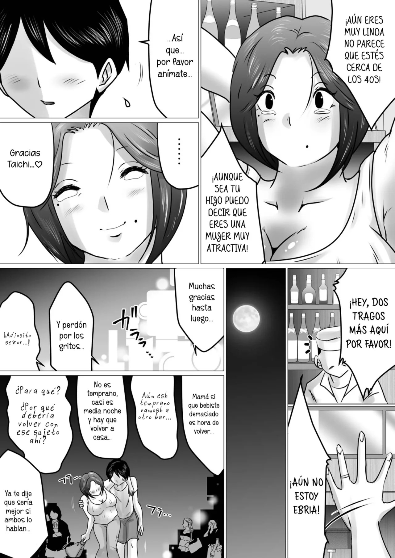 Jukubo to Futari de, Love Hotel . ~ Haha to Musuko… Misshitsu de Sugosu Kindan no Ichiya ~ | Pase la noche con mama en un love hotel page 7 full