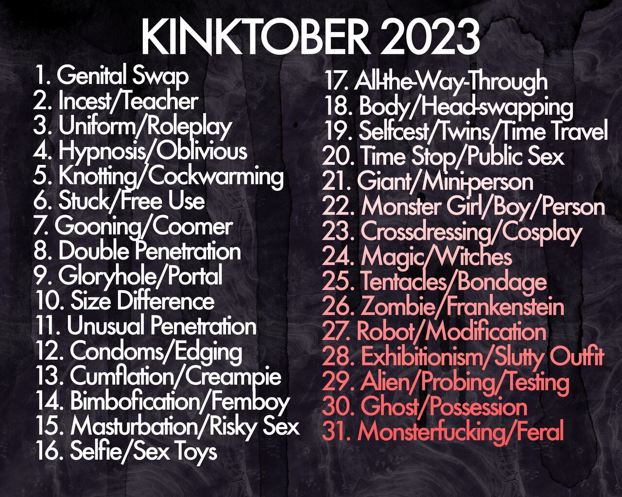 Kinktober 2023 page 1 full