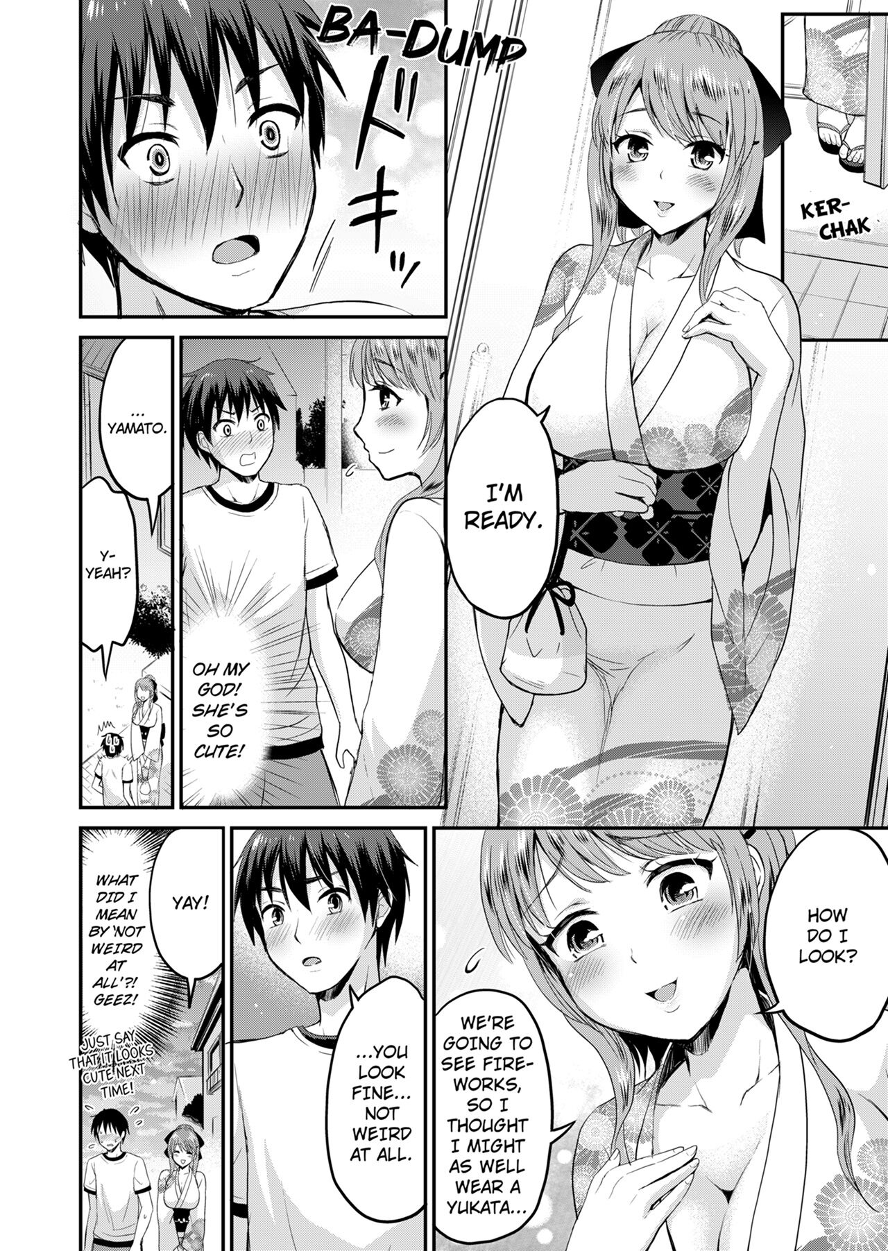 Koibito no Furi Shite Tara, Iki Goe ga…. Yukata Sugata no Kyonyuu Oneesan ni, Tamarazu Sounyuu 1 I Can’t Stop Myself From Penetrating My Big Boobed Older Female Cousin 1 page 5 full
