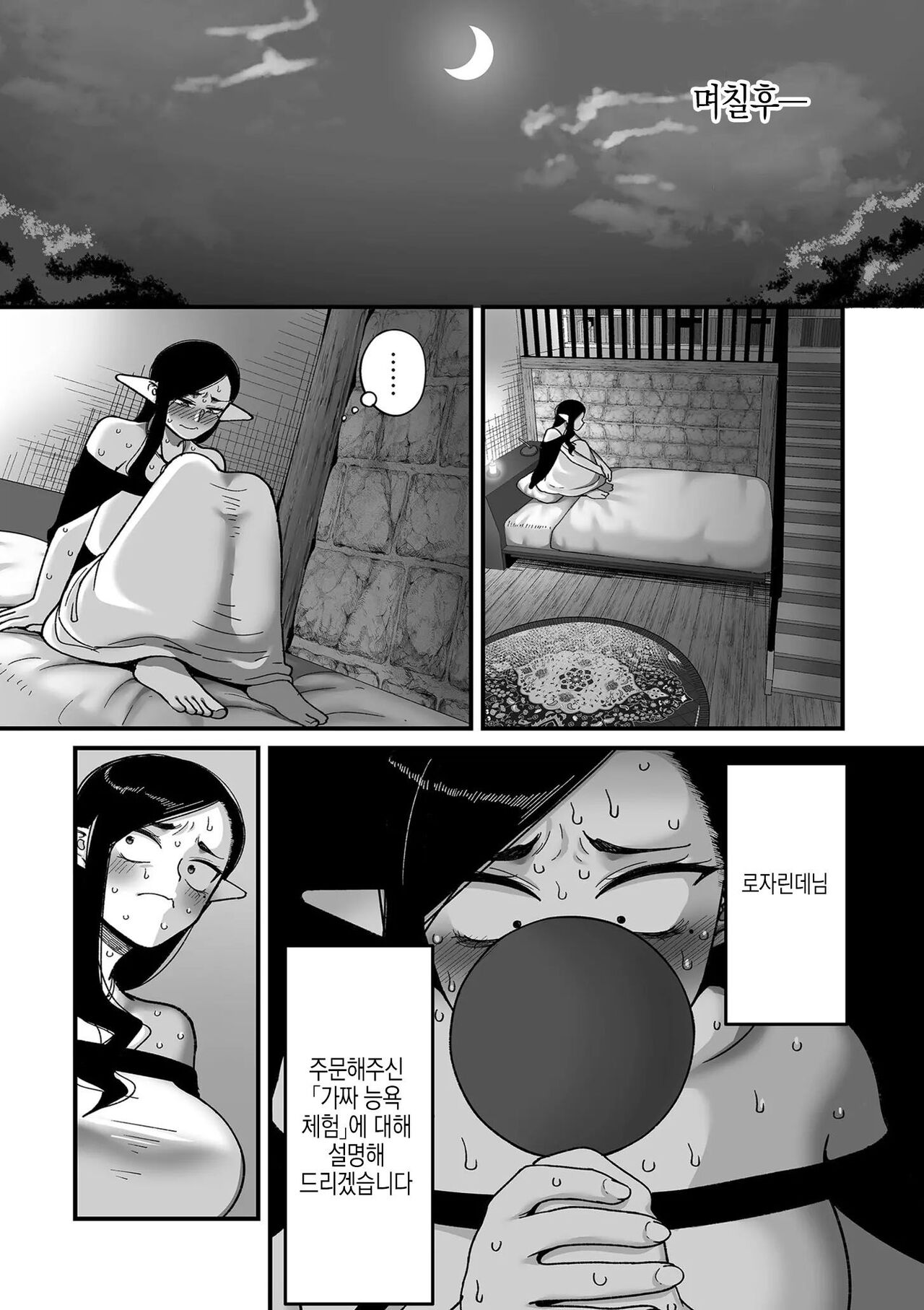 Genkai Jukujo Elf! Danshou Delivery Service!! Maki 1 no 2 Hakubo no Rosalinde | 엘프전용 남창딜리버리 서비스 2편 황혼의 로잘린데 page 9 full
