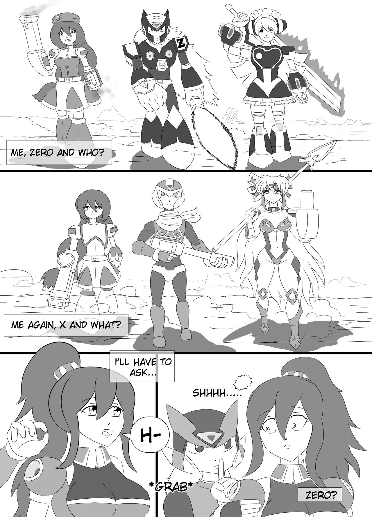 Alt-Z: An Iris x Zero fancomic. page 7 full