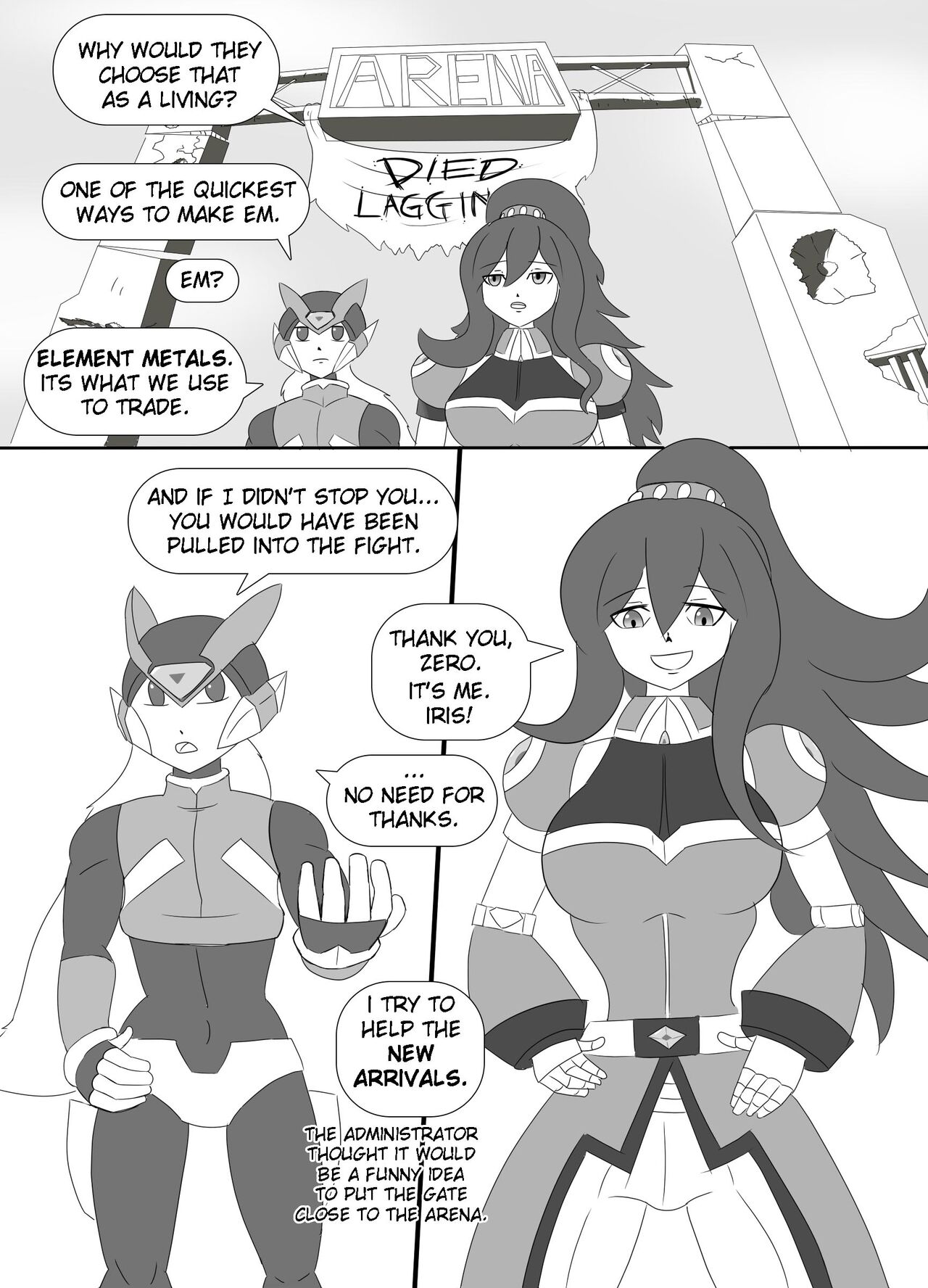 Alt-Z: An Iris x Zero fancomic. page 9 full