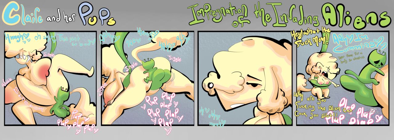 Claire and her Pups: Impregnation of the invading aliens page 8 full