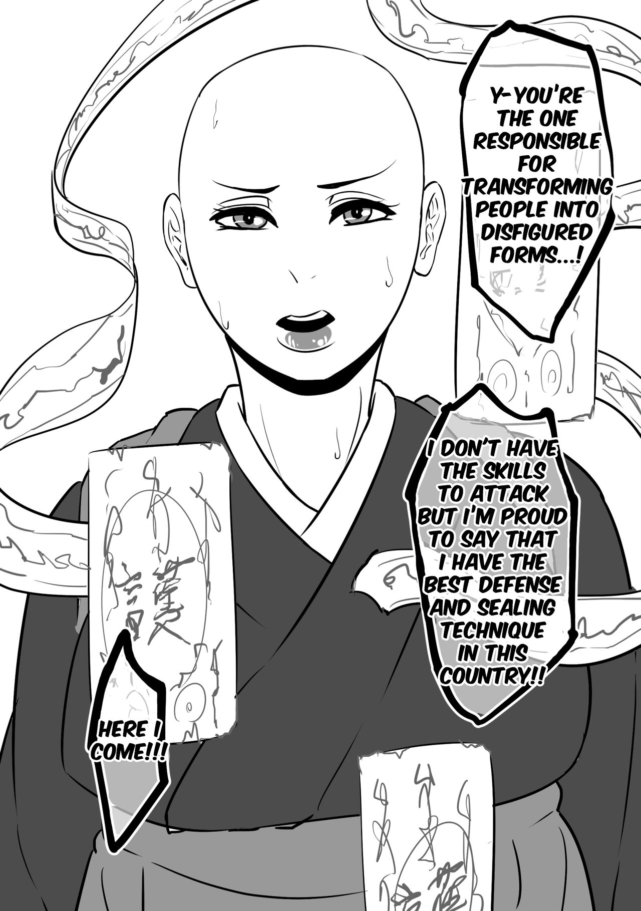 Monk Futanari Transformation page 1 full