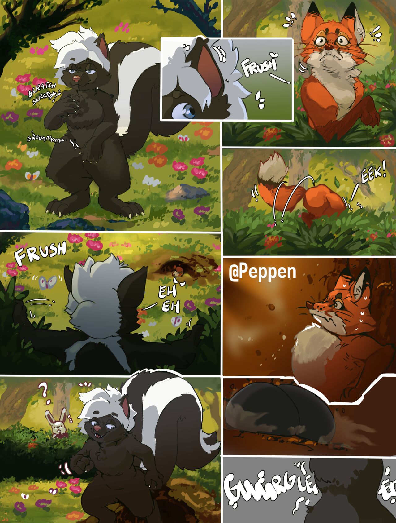 Skunk Forest SBD Comic Commission page 1 full