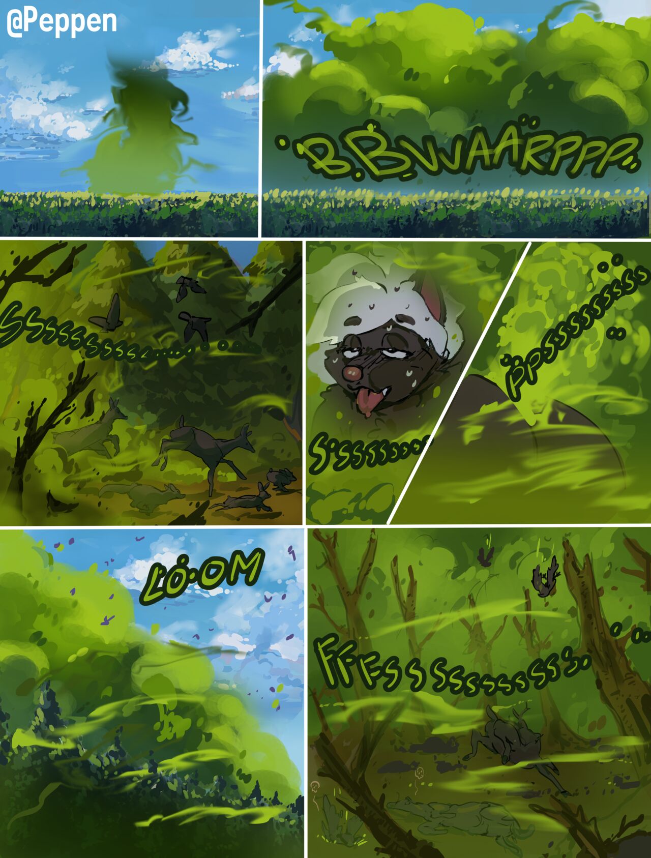 Skunk Forest SBD Comic Commission page 3 full