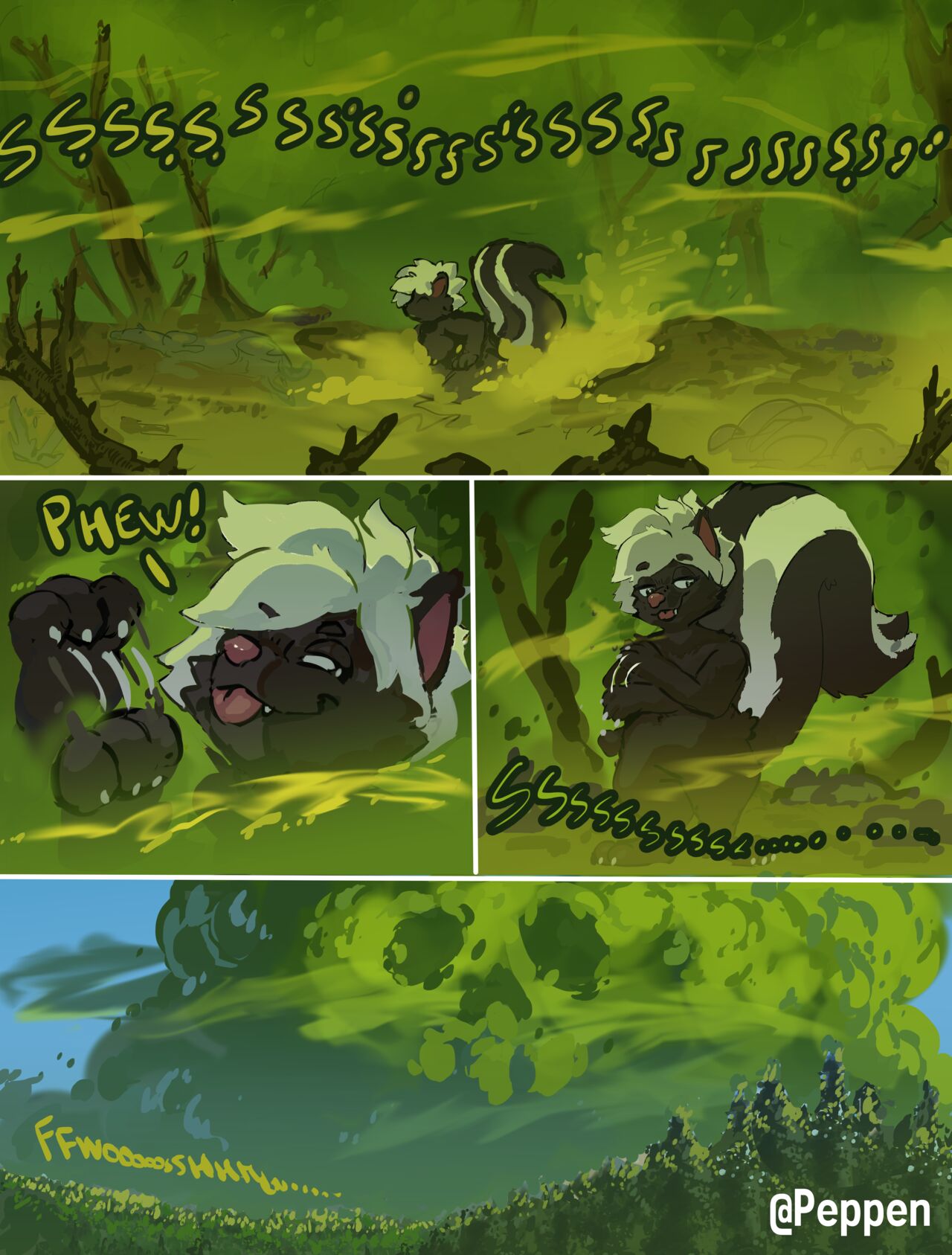 Skunk Forest SBD Comic Commission page 4 full