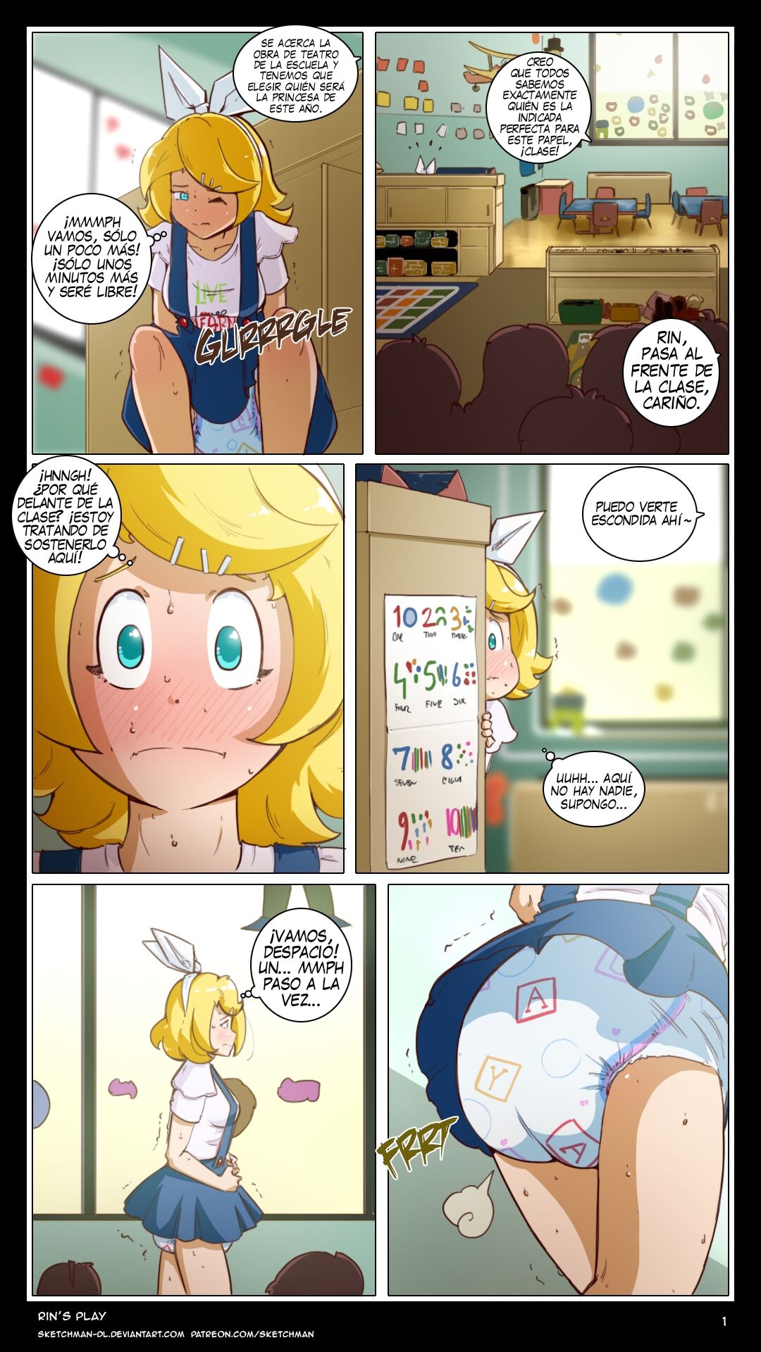 Rin's Play - CÓMIC ESPAÑOL / SketchMan-DL page 1 full