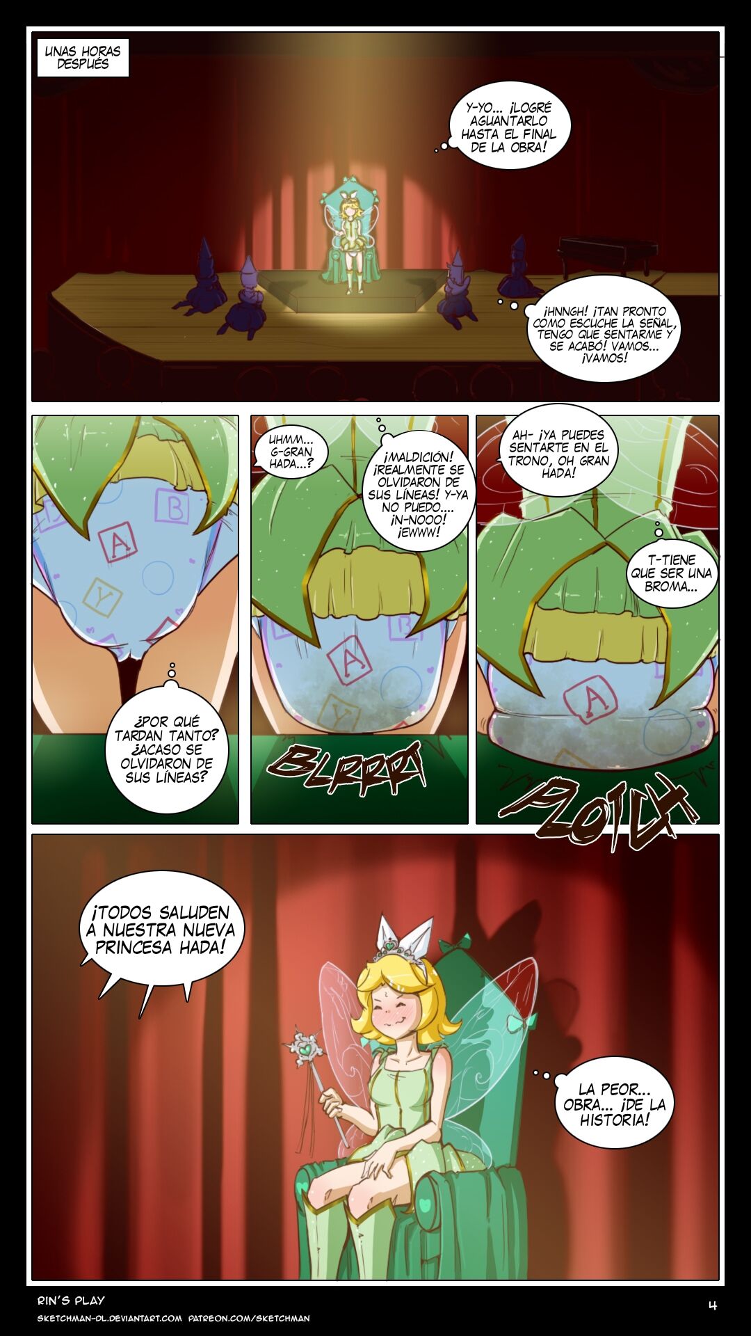 Rin's Play - CÓMIC ESPAÑOL / SketchMan-DL page 4 full
