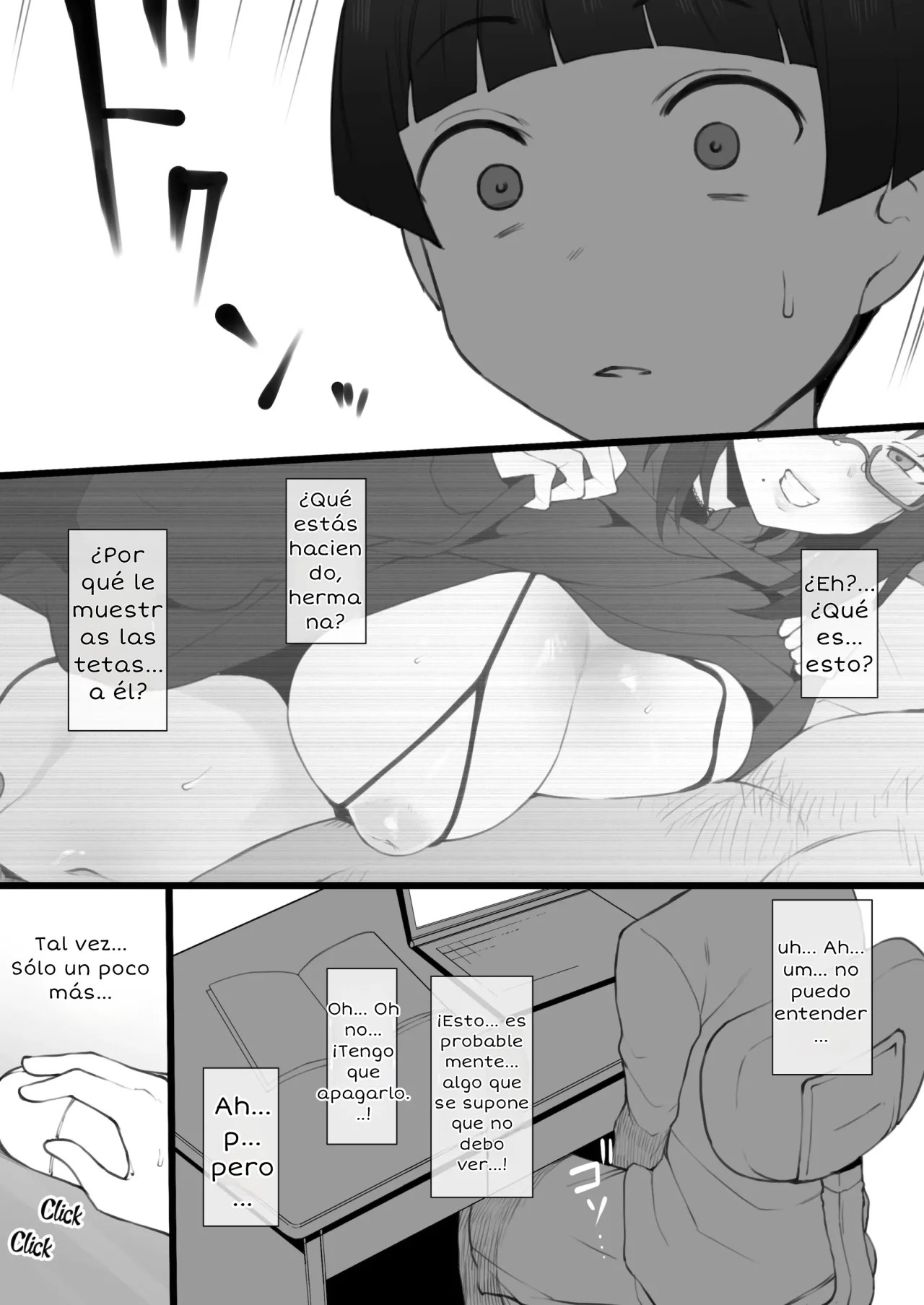 Daisuki na Onee-chan ni Karita PersoCom no Naka ni... | En la computadora que me prestó mi querida hermana mayor... page 8 full