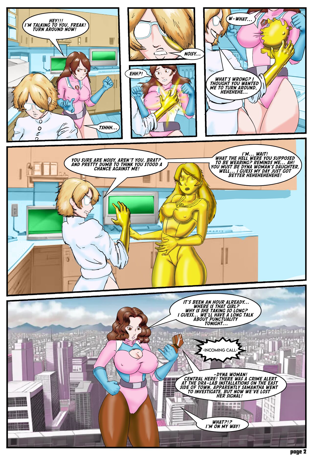 Dyna woman & Dyna girl #2 page 4 full