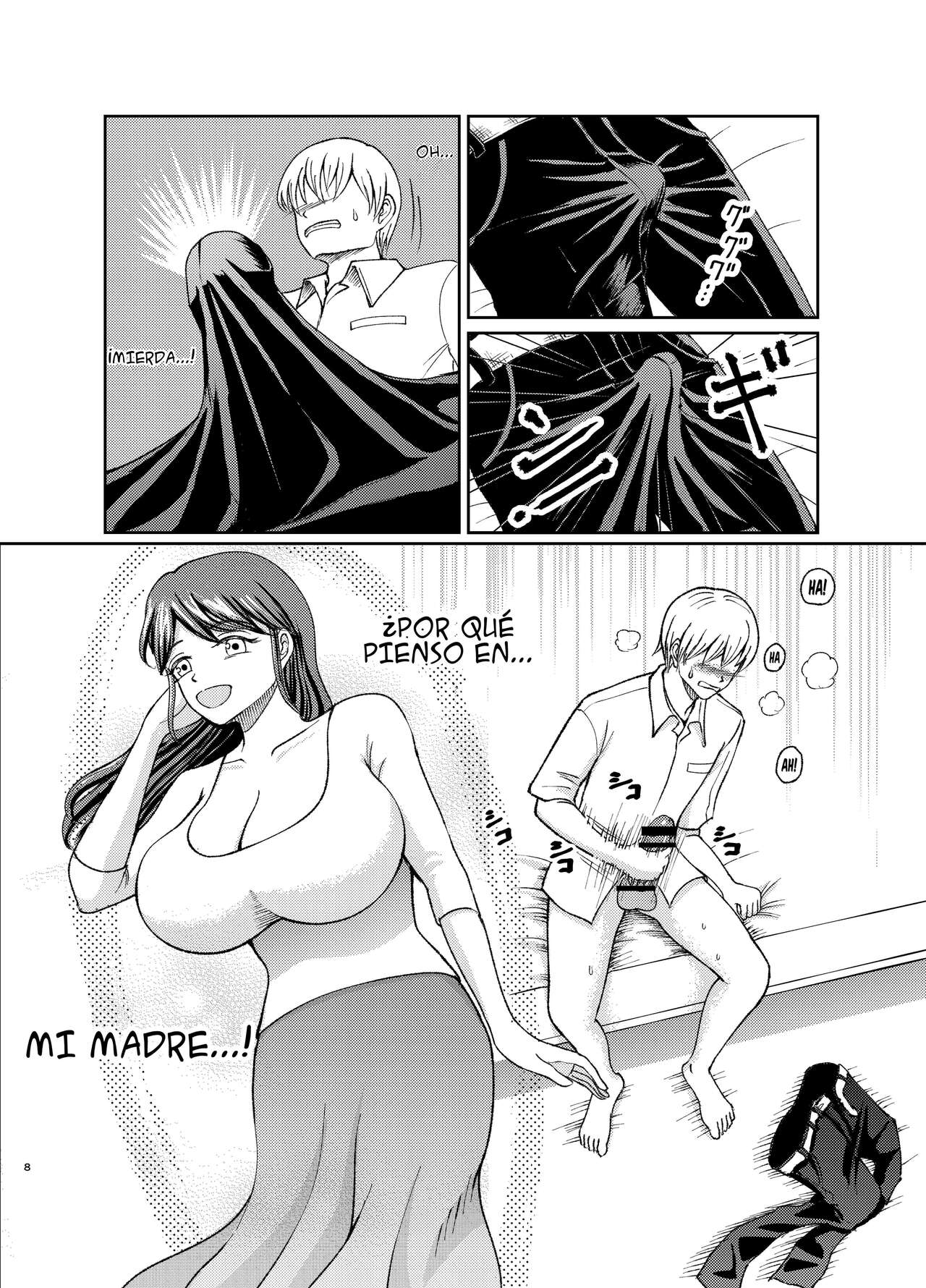 Yasashii Bakunyuu Kaa-san to Irekawacchatta Hankouki na Ore no Hanashi ~1~ | Cambio de cuerpos, yo y mi pechugona madre 1 page 8 full