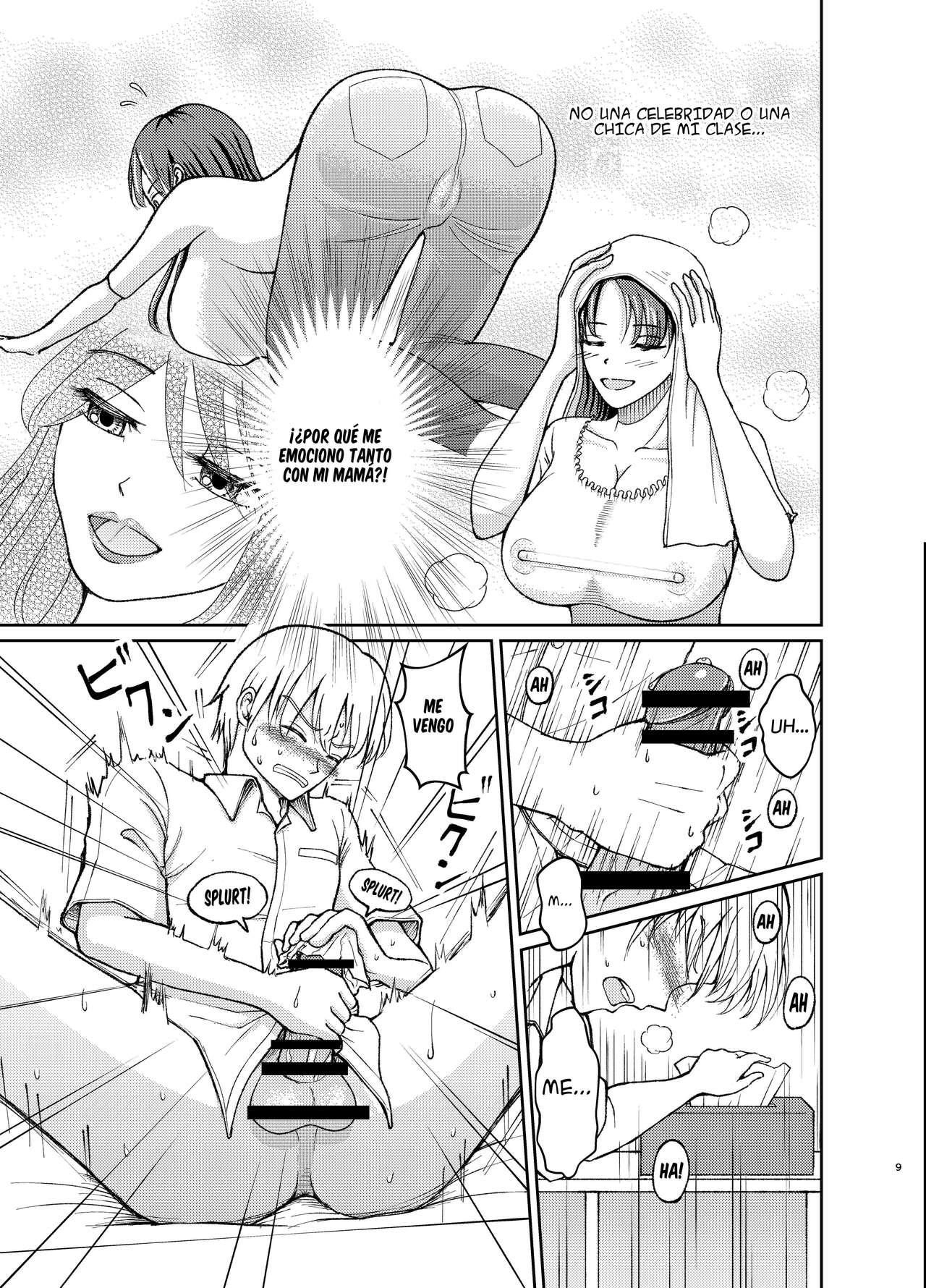 Yasashii Bakunyuu Kaa-san to Irekawacchatta Hankouki na Ore no Hanashi ~1~ | Cambio de cuerpos, yo y mi pechugona madre 1 page 9 full