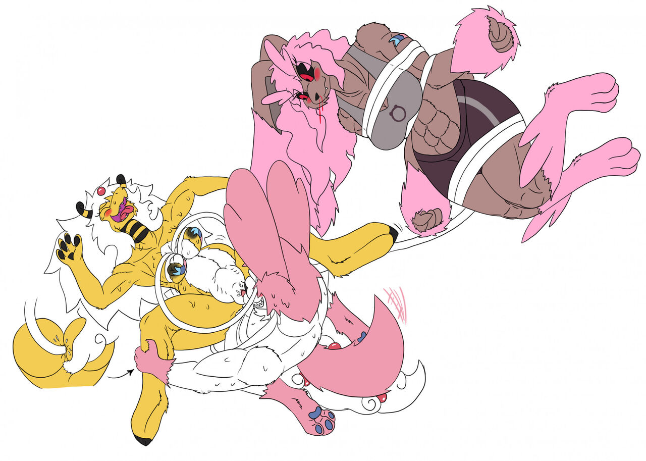 Joining The Bandits, Becoming a Herm Ampharos, A Delicious Renamon & Petra and Felina page 2 full
