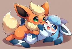 flareon mating with glaceon