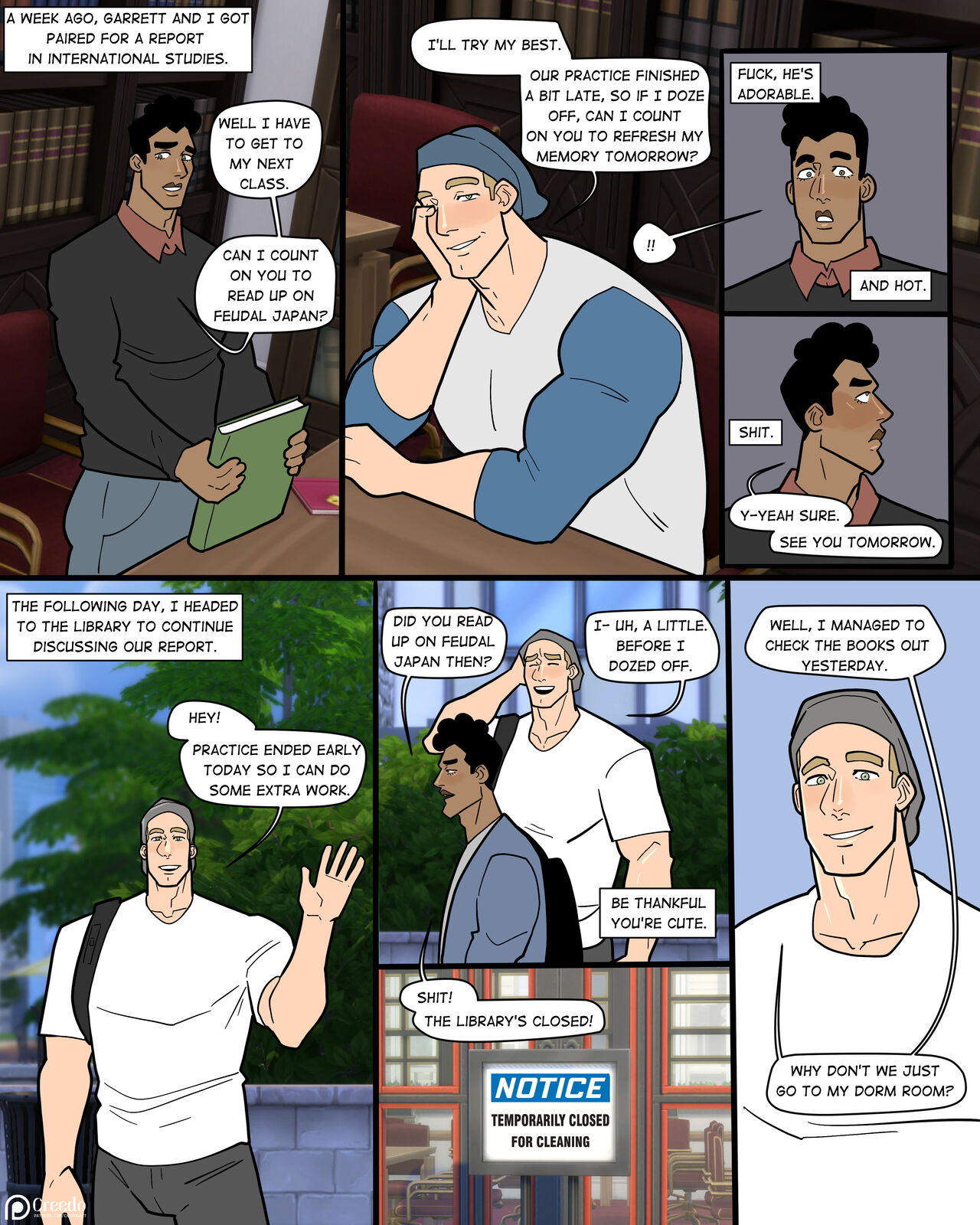 Carterverse: The Jock And The Nerd Part 2! page 3 full