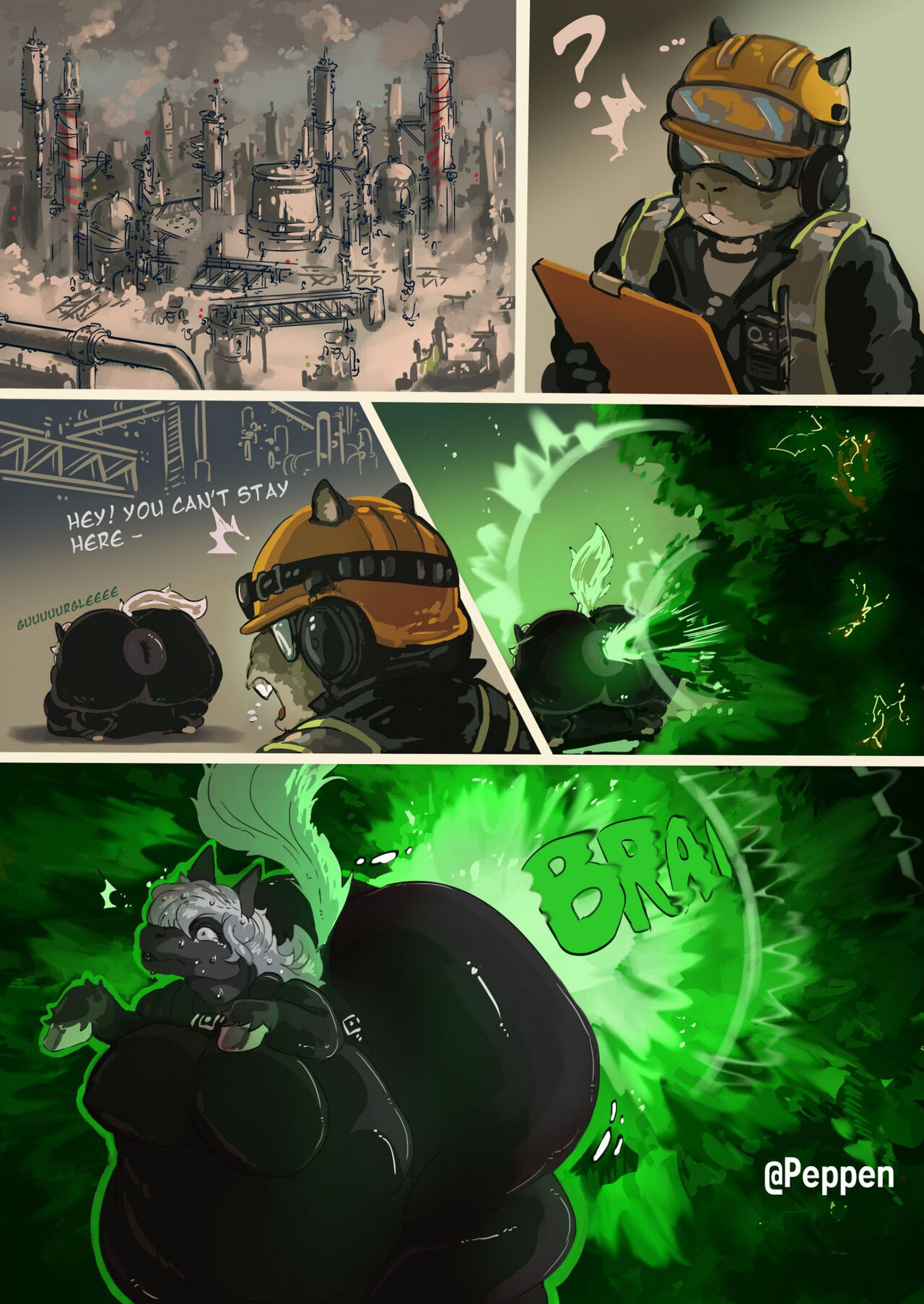 QueenButtsniff Hyperfart Commissioned Comic page 1 full