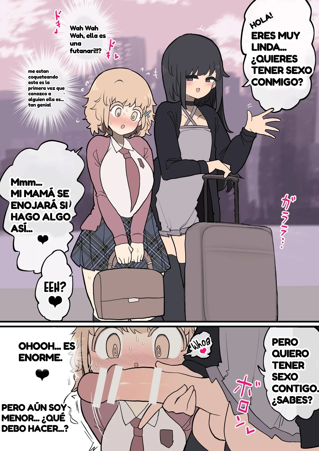 Futanari Ikemen Onnanoko Chinpo ni Meromero Soku Ochi Gaikokujin-chan |  Extranjera de Grandes Pechos es Seducida por una Futanari Japonesa - Page 3  - IMHentai