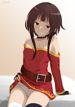 Osasoi Hadaka Megumin + Kurenai Densetsu Bed Scene If Route