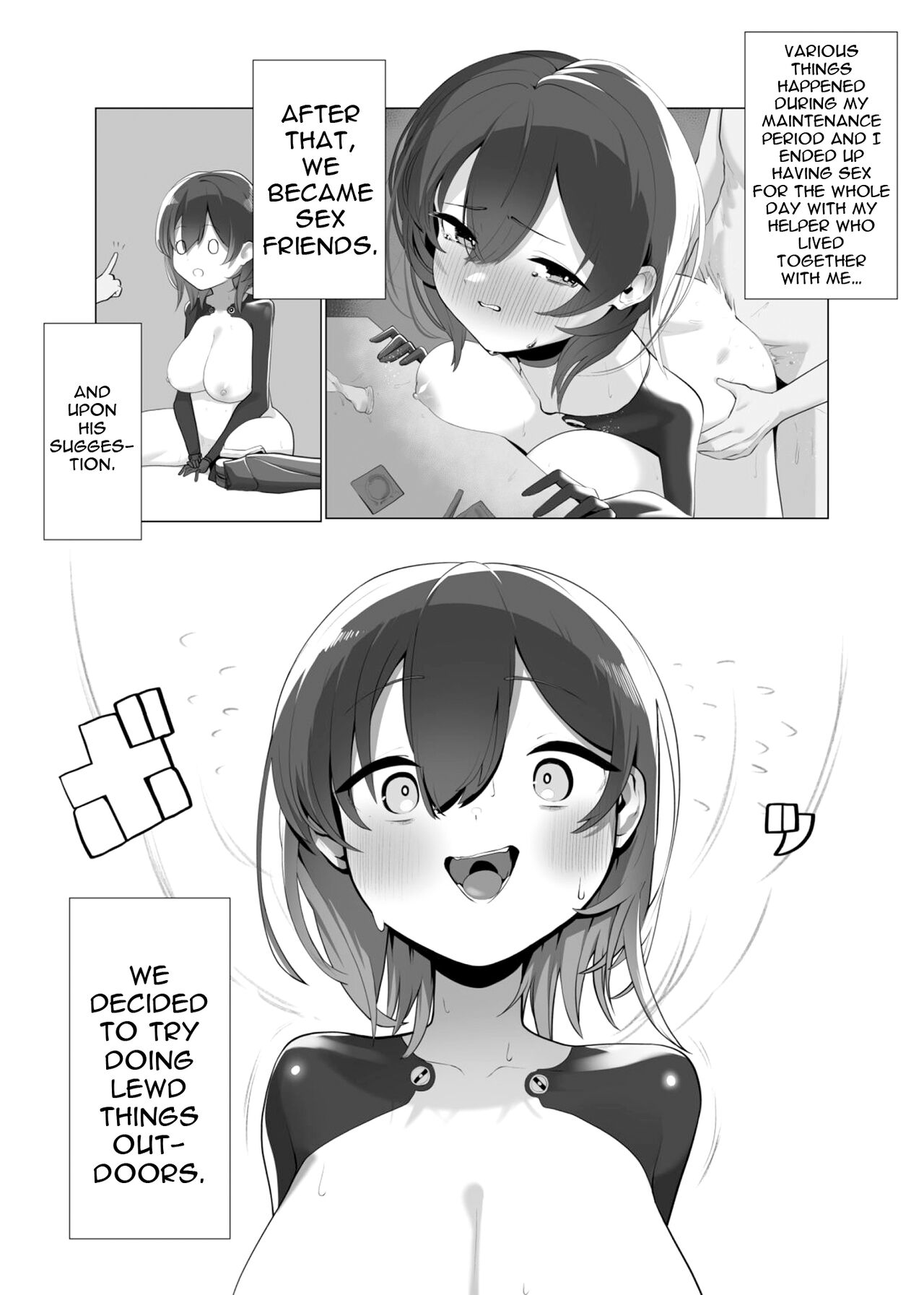Boku to Roboco to Koushoku Seiya | The Sacred Night Of Lust That I Spent With Roboco page 2 full