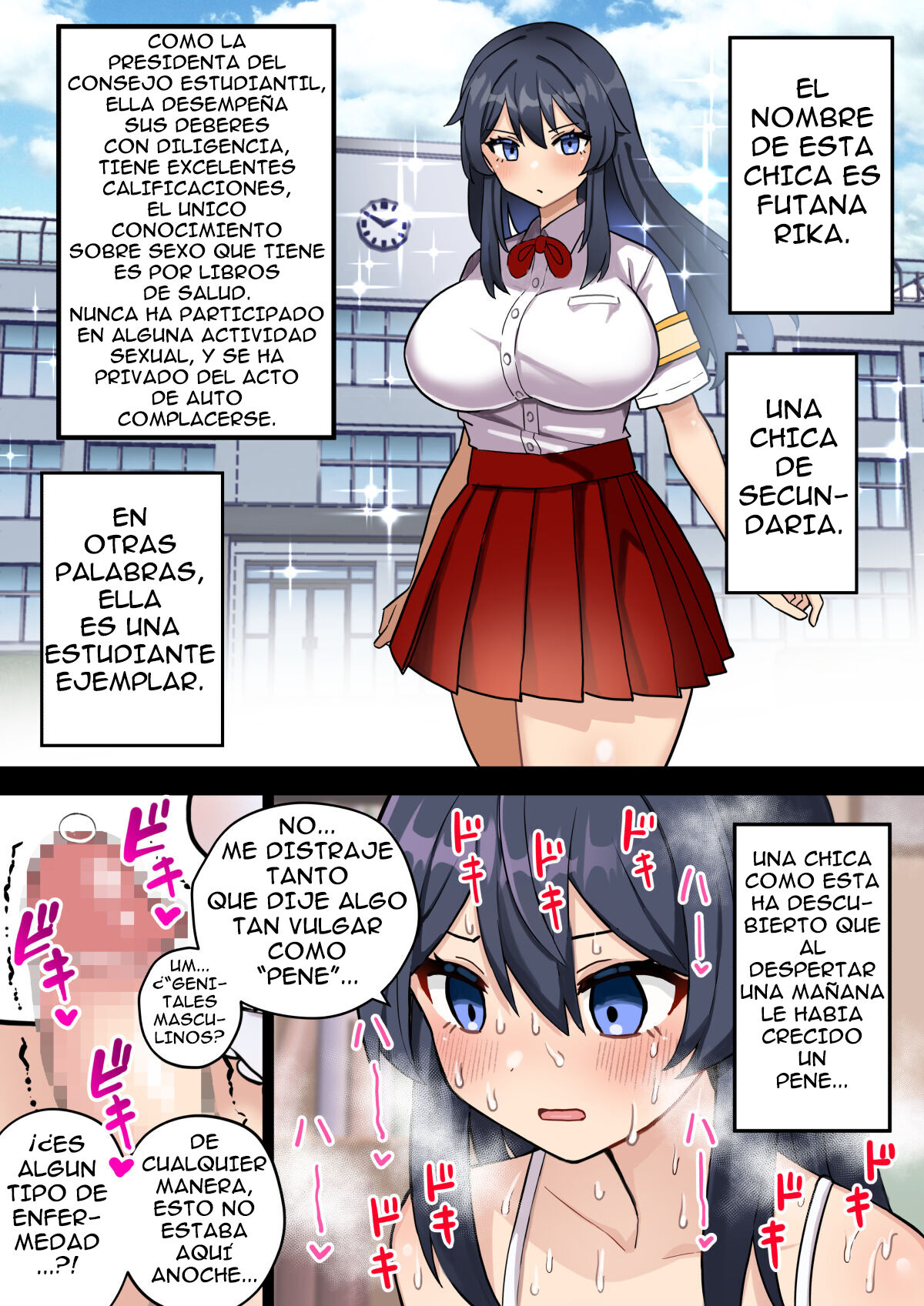 Koutensei Futanari JK ga Seiyoku ni Makete Shiko Saru ni Naru Hanashi | Una chica de secundaria futanari que sucumbe a su deseo sexual y se convierte en semental page 5 full