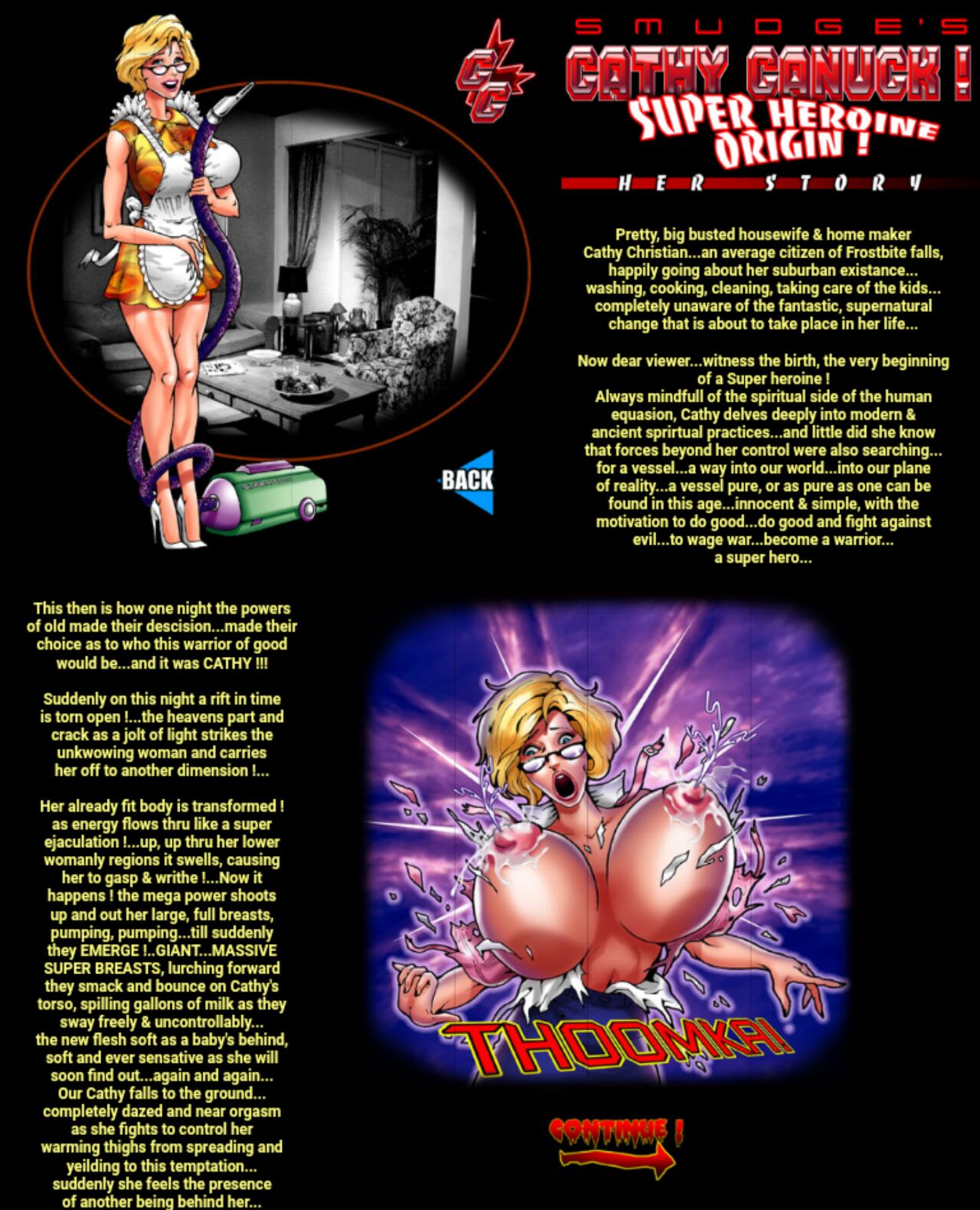 Cathy Canuck Super Heroine Origin: Her Story page 2 full