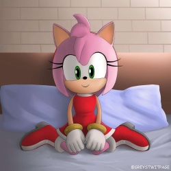 Amy Rose and Rouge the Bat by GREYSTWITPAGE