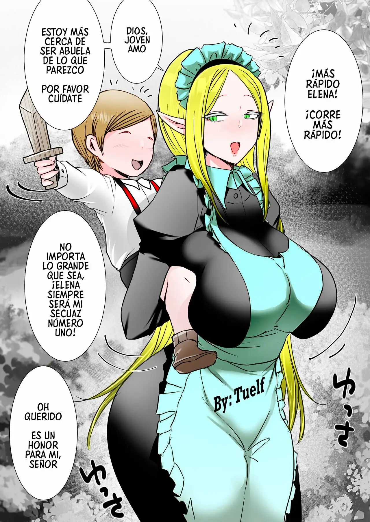 Elf Maid to Botchan no Seichou | La Doncella Elfa y El Niño Pequeño Creciendo page 1 full