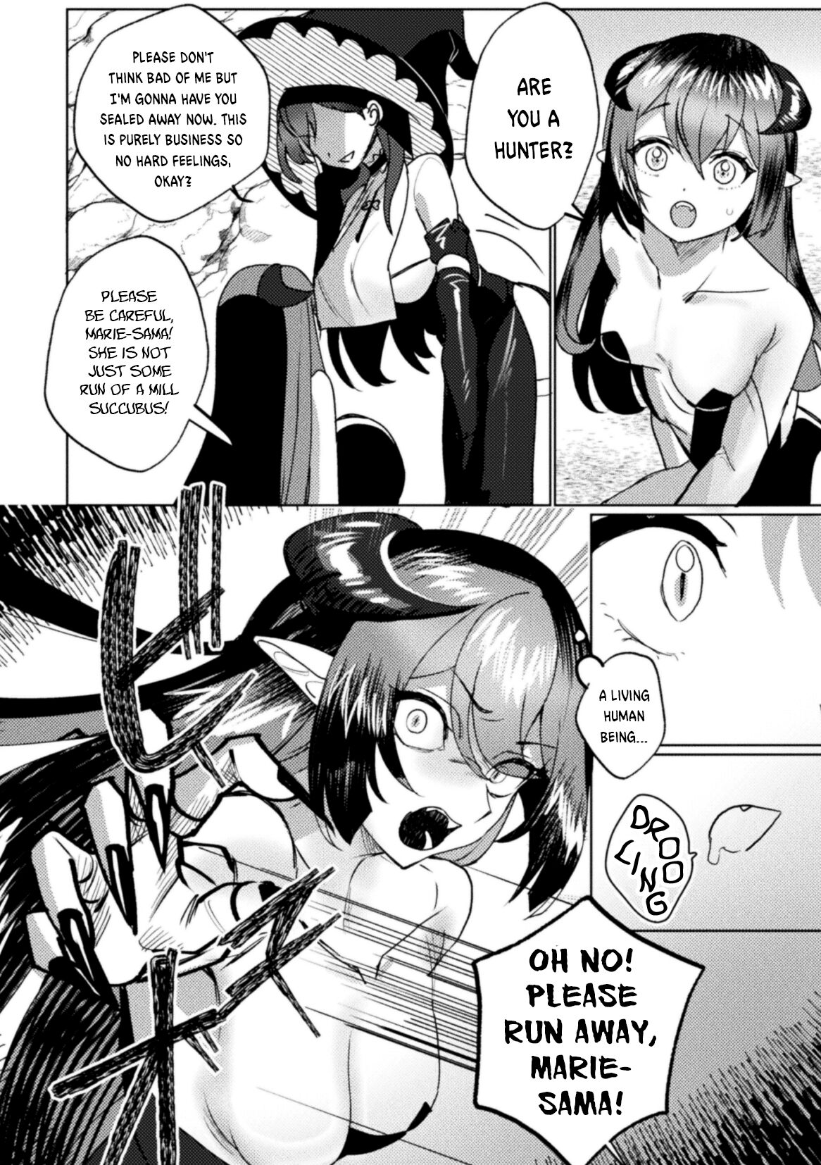 Strongest Mage VS Highclass Succubus, One on One Direct Lesbian Battle | Saikyou Majutsushi VS Koui Succubus, Gachi Yuri Taiman Battle page 4 full