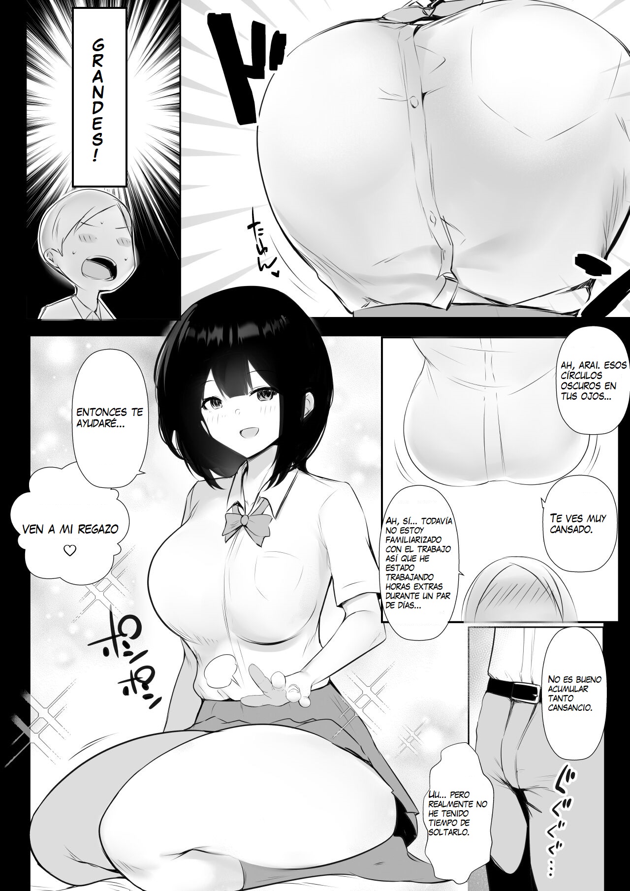 Boku dake ni Amaesasete Kureru Kyonyuu JK Tsuma o Hoka no Otoko ni Dakasete Mita 6 | Vi a una esposa de preparatoria de grandes pechos que solo deja que otro hombre la mime y abrace 6. page 10 full