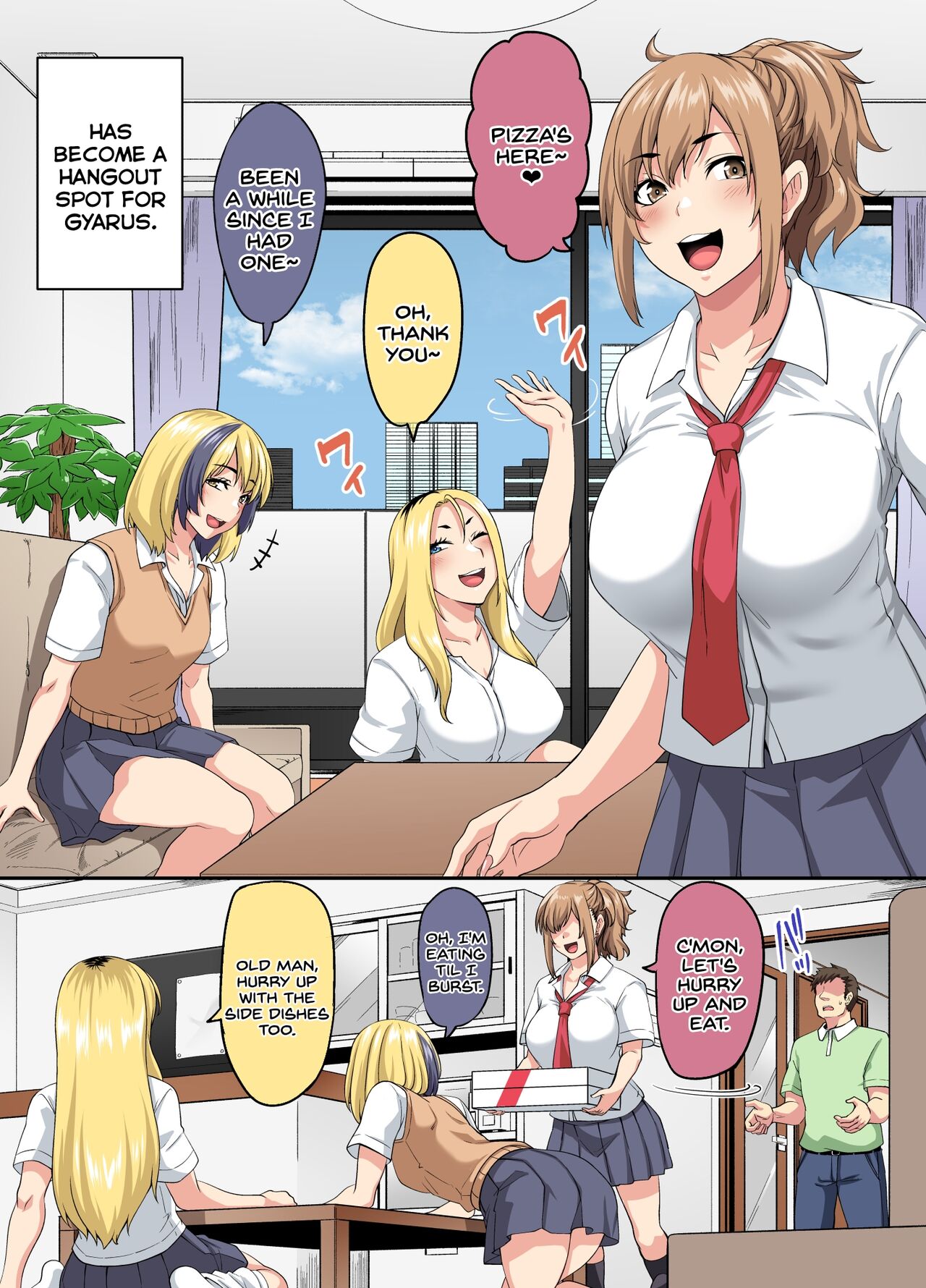 Papakatsu SeFri Gal ga Tomodachi o Tsurete kita node Kuttetara Gyaku ni Kakomare Yowasare Shiboritorare Ie o Yaribeya Atsukai sareru Hanashi page 4 full