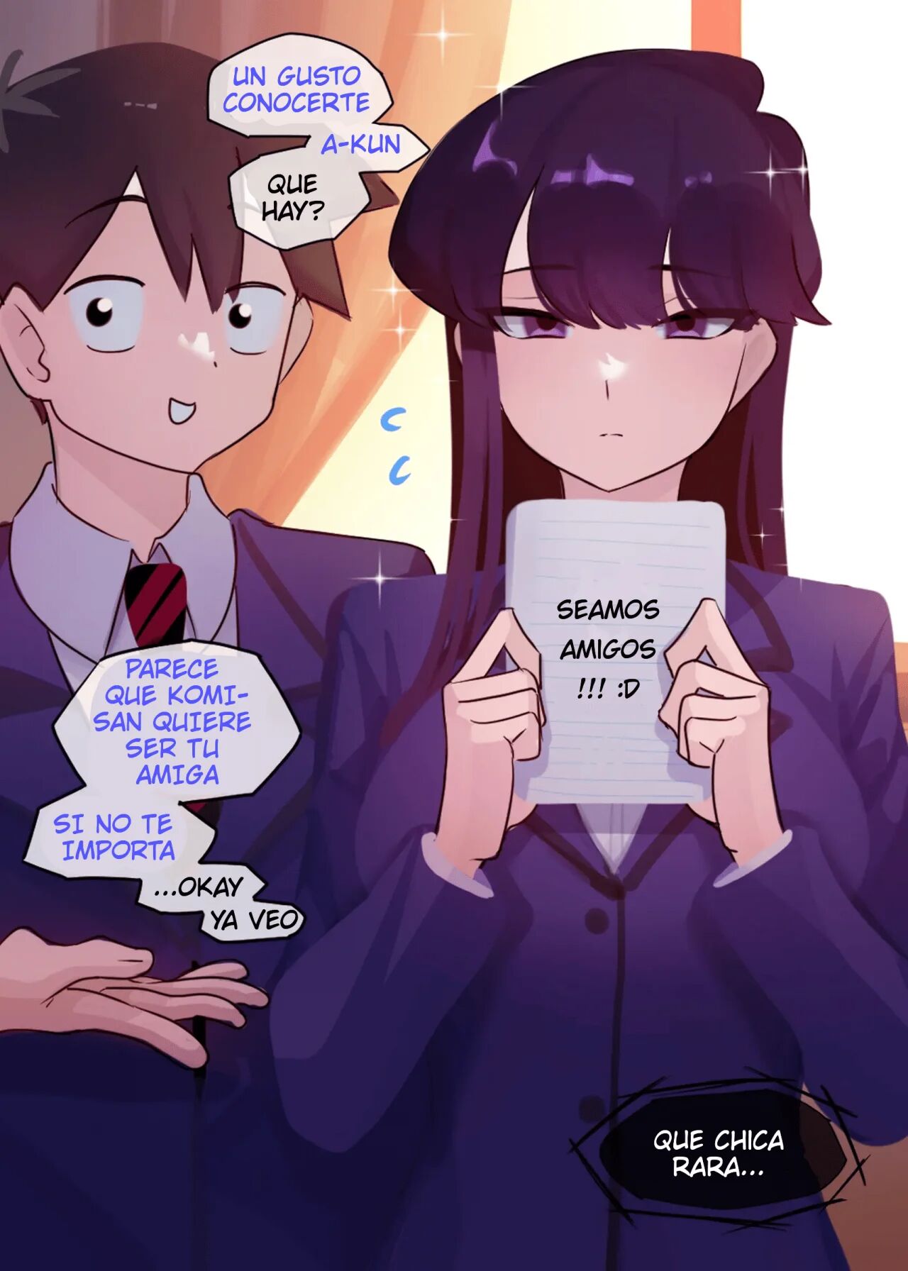 El Nuevo Amigo de Komi-san page 1 full