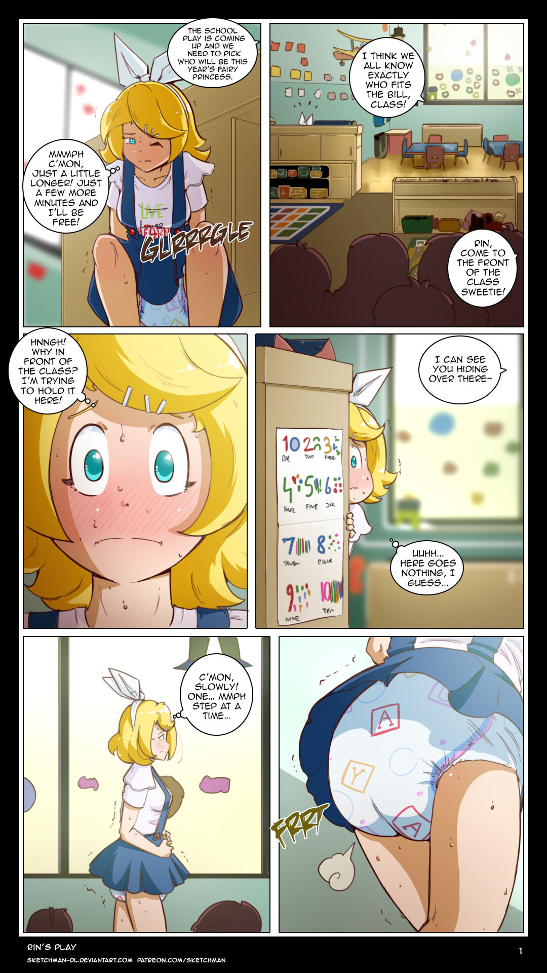 Artist - SketchMan-DL / Rin's Play - FULL COMIC page 1 full