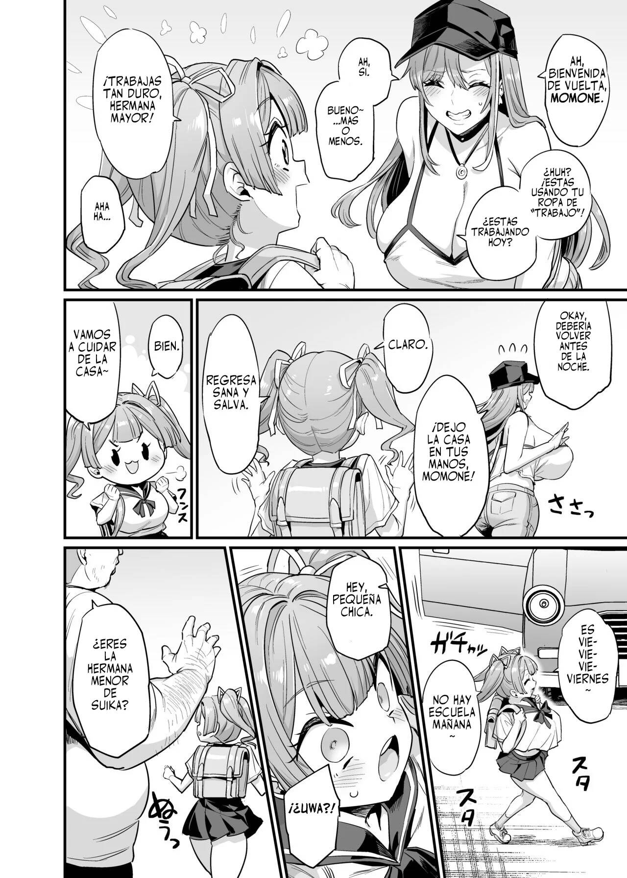 Paihame Kazoku 2 Momone Aiiku | Familia de tetas cogibles 2 La educacion sexual de Momone page 6 full