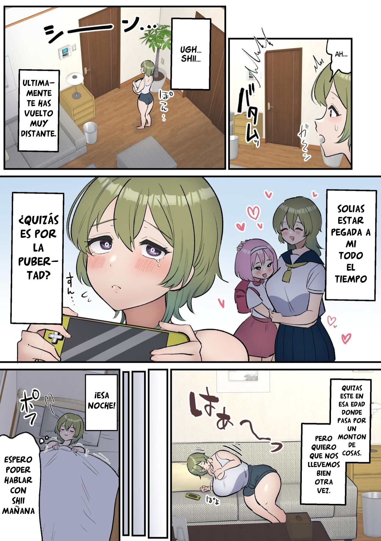 Neta Furi Shite Koubi Sasetekureru Onee-chan to Futanari Imouto | Hermana mayor finge estar dormida y deja que su hermana futanari la folle page 4 full