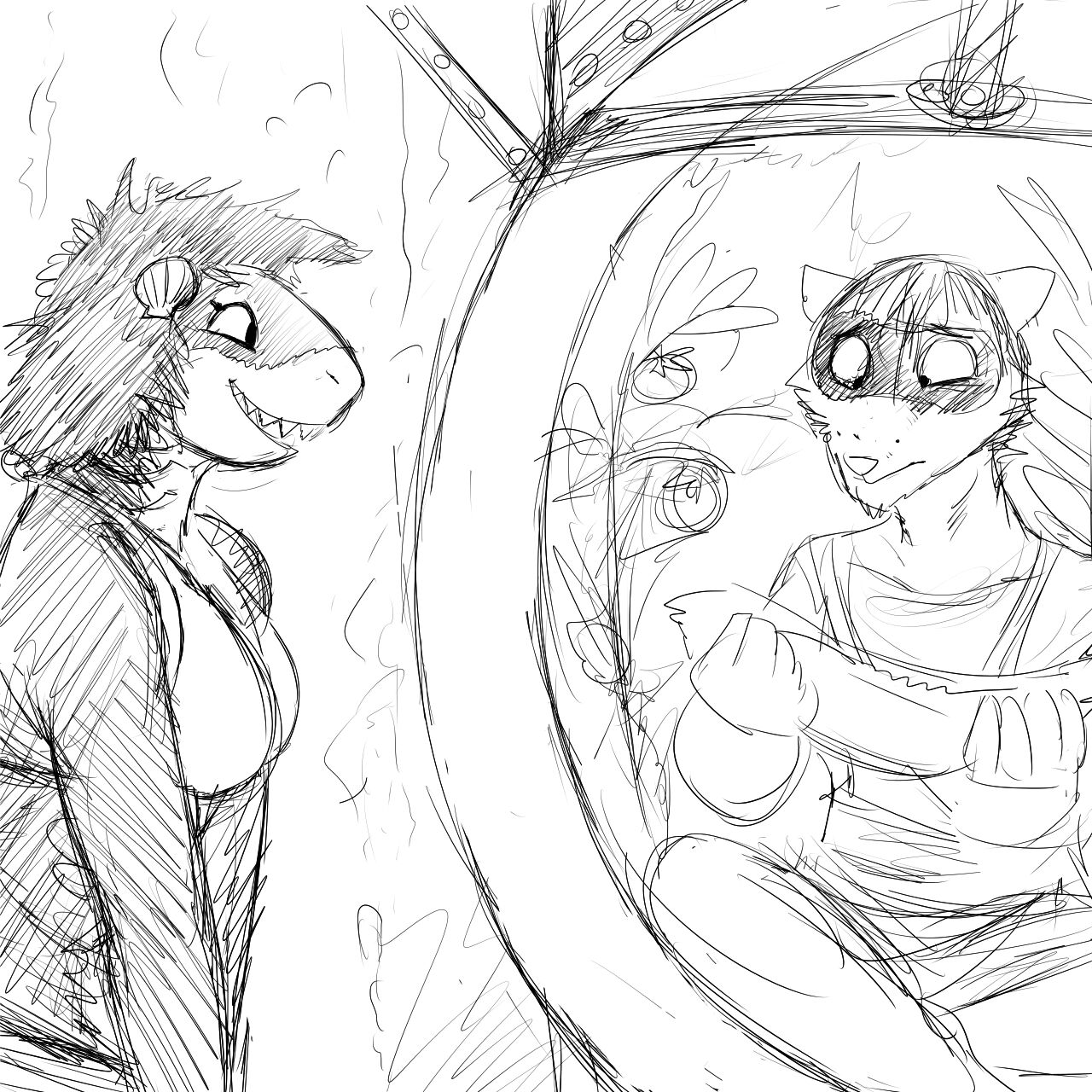 Hladilnik's Shark Girl and Raccoon Comic page 9 full