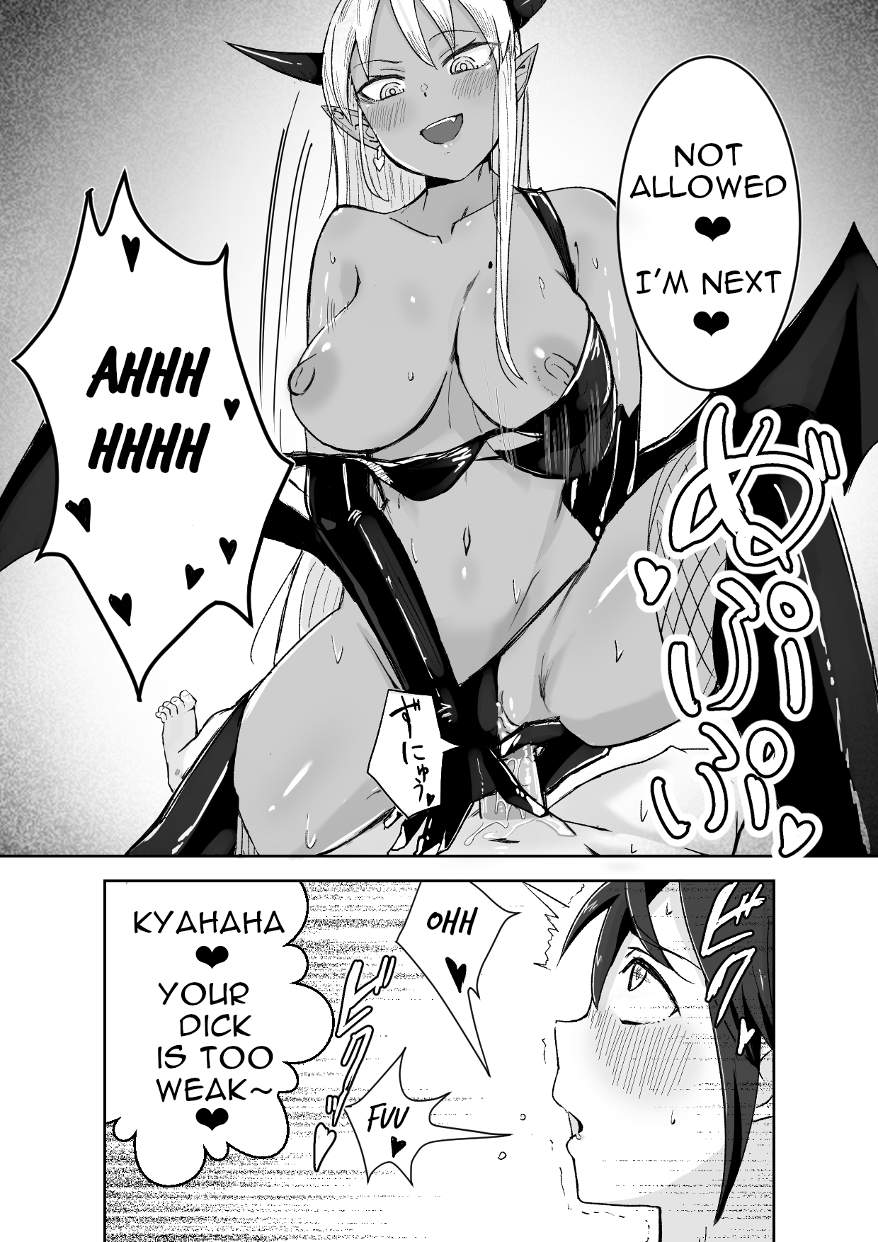 Succubus ni Haiboku Shite Chitchana Teisobi o Tsukerarechau Ohanashi | Story about Losing to a Succubus and Made to Wear Small Chastity Belt page 10 full