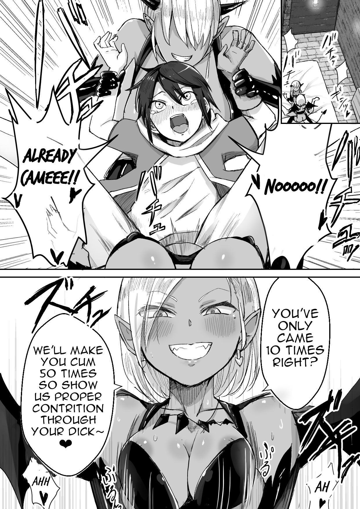 Succubus ni Haiboku Shite Chitchana Teisobi o Tsukerarechau Ohanashi | Story about Losing to a Succubus and Made to Wear Small Chastity Belt page 7 full