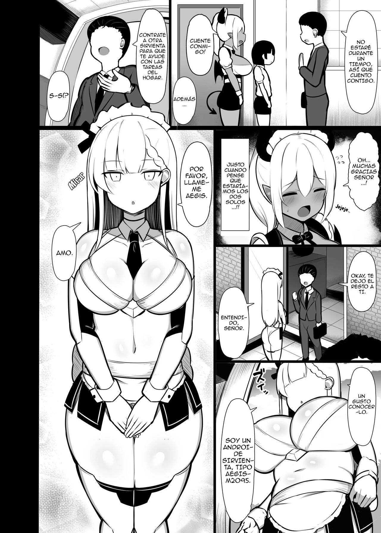 Goshujin-sama no Ochinchin wa Yuzurenai ~Succubus Maid to Nukirobo Maid~ page 6 full