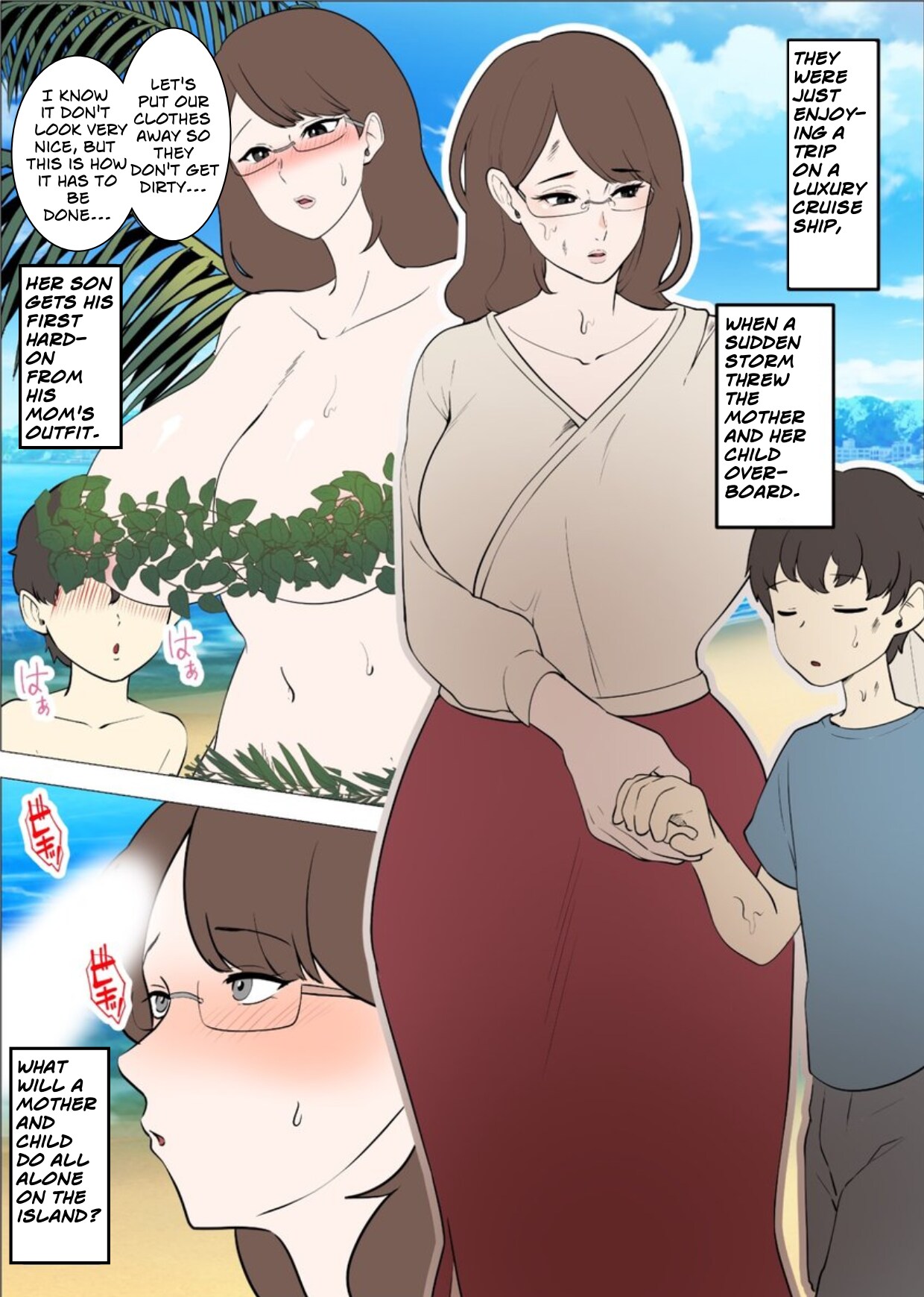 Mama to Musuko ga Mujintou de Love Love Sex suru Hanashi |  A Story of a Mom and Her Son's Lovemaking on a Uninhabited Island page 2 full