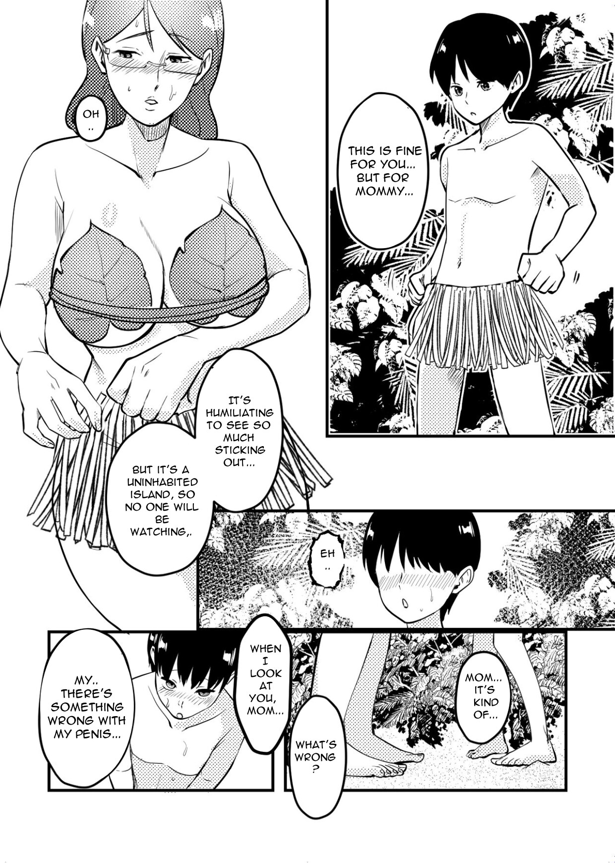 Mama to Musuko ga Mujintou de Love Love Sex suru Hanashi |  A Story of a Mom and Her Son's Lovemaking on a Uninhabited Island page 5 full