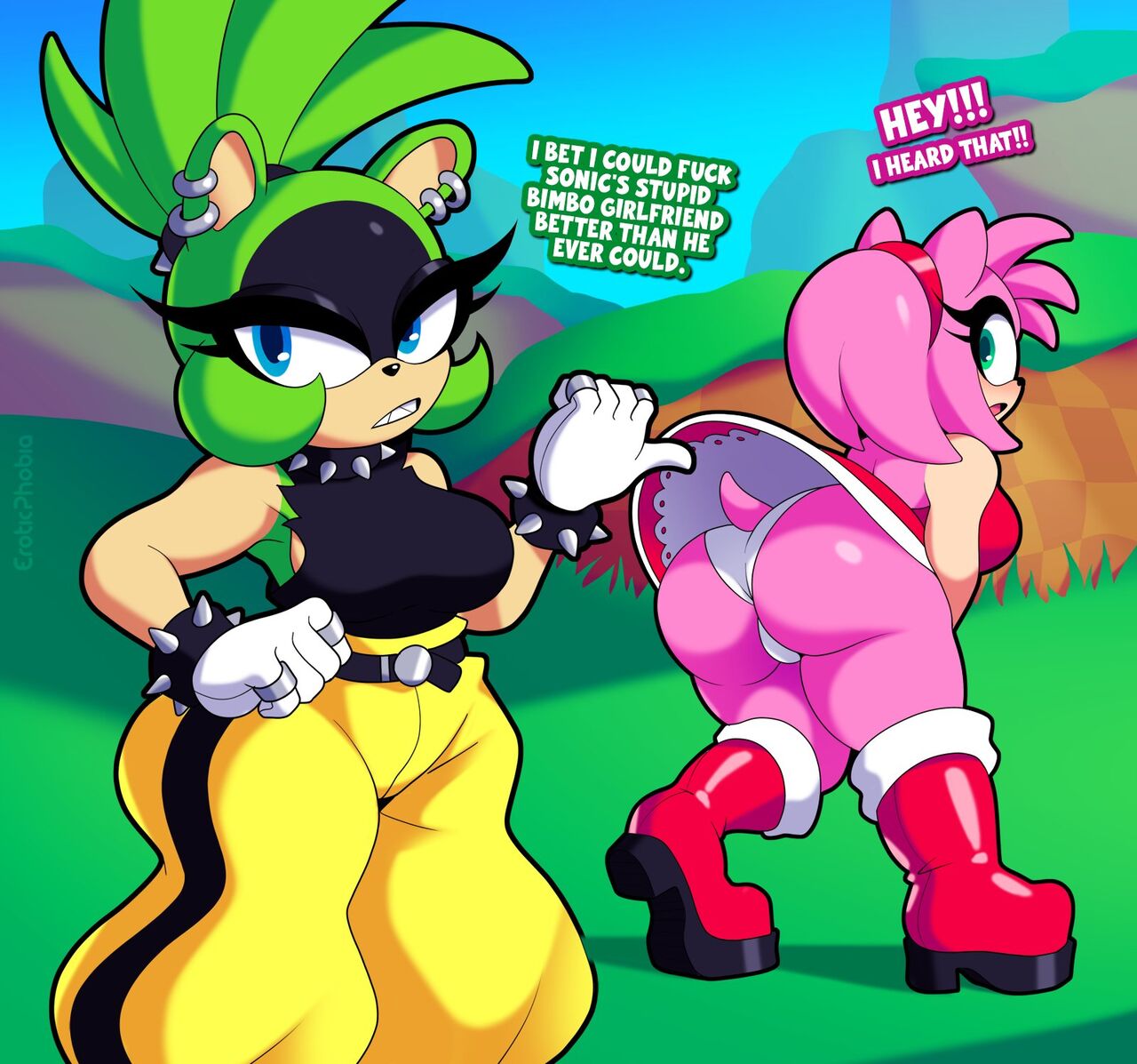 Surge teaches Amy a little lesson! page 1 full