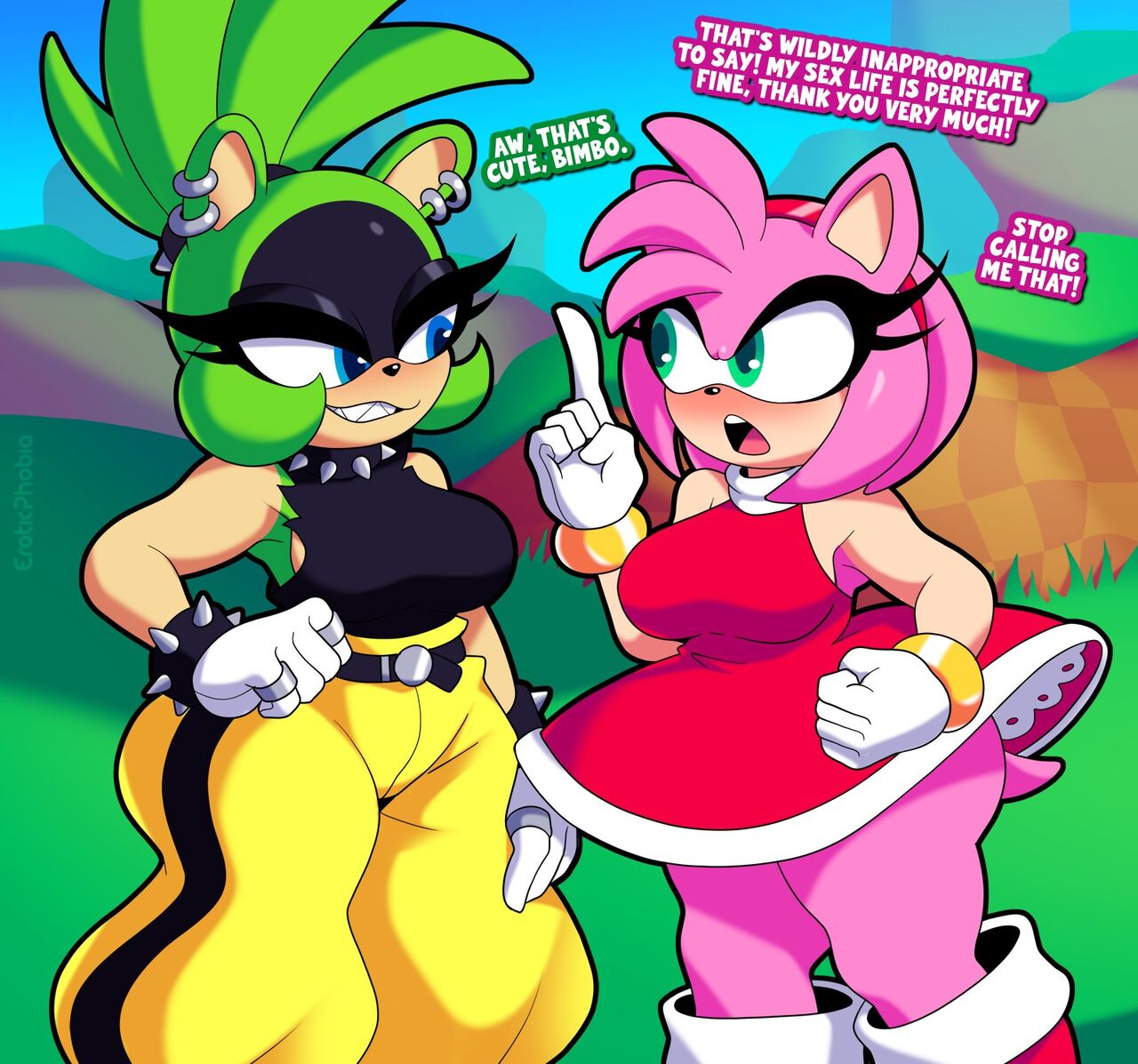 Surge teaches Amy a little lesson! page 2 full