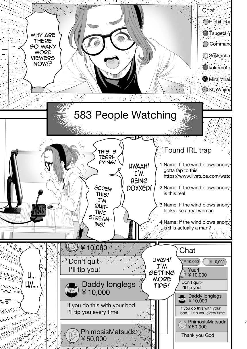 Otokonoko Haishinsha Nagesen ni Noserarete Hamerarechaimashita page 7 full