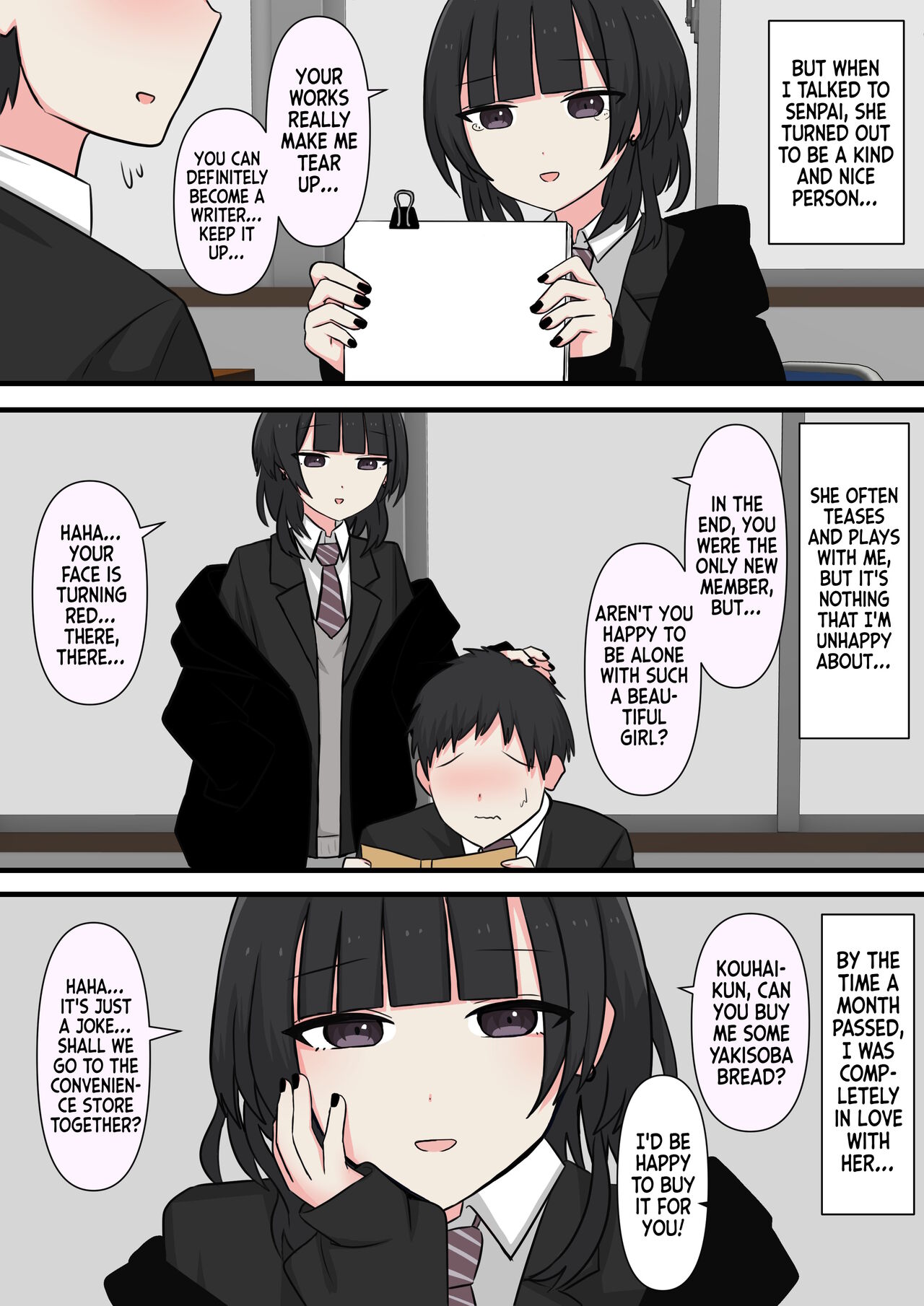 Kowasou na Senpai | Scary Looking Senpai page 3 full