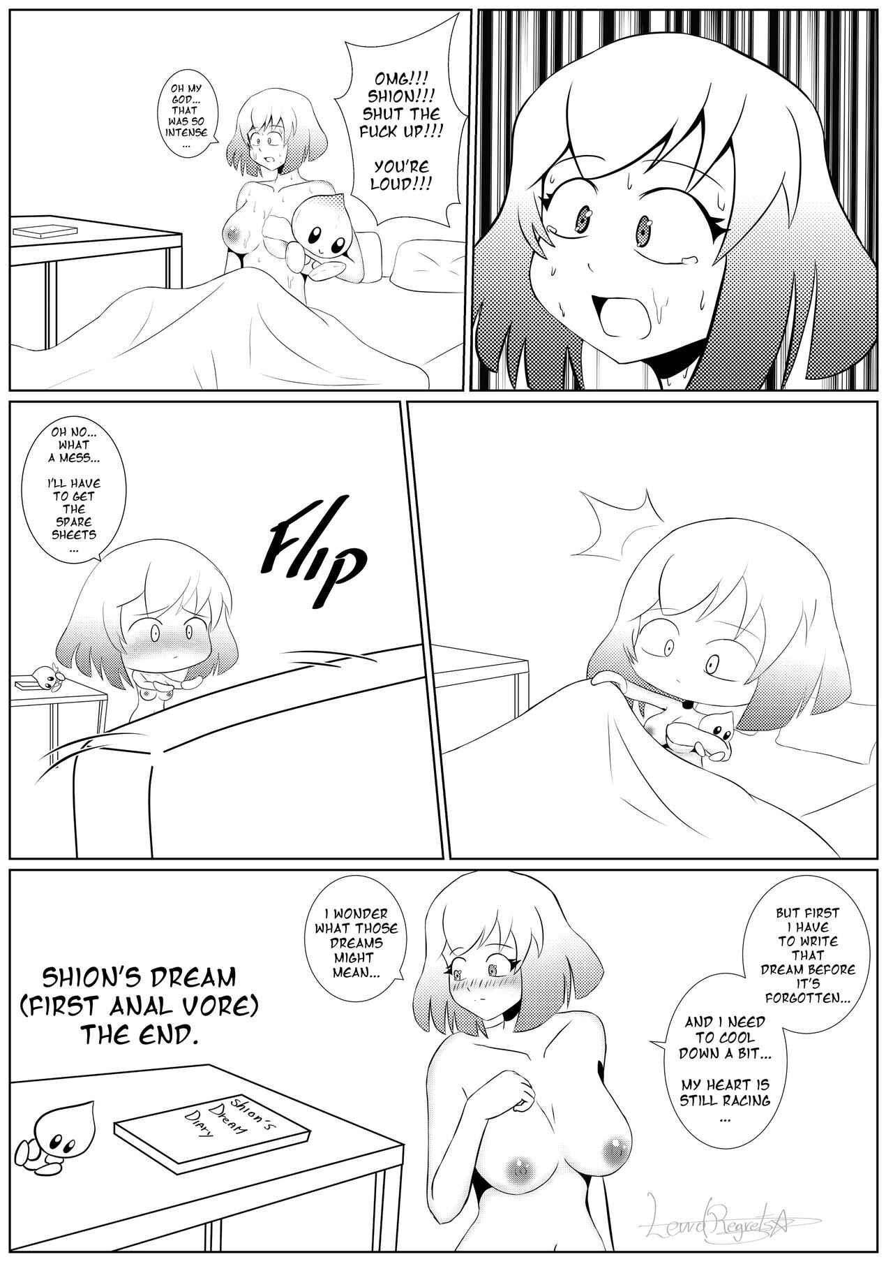Shion's dream - First Anal vore page 8 full